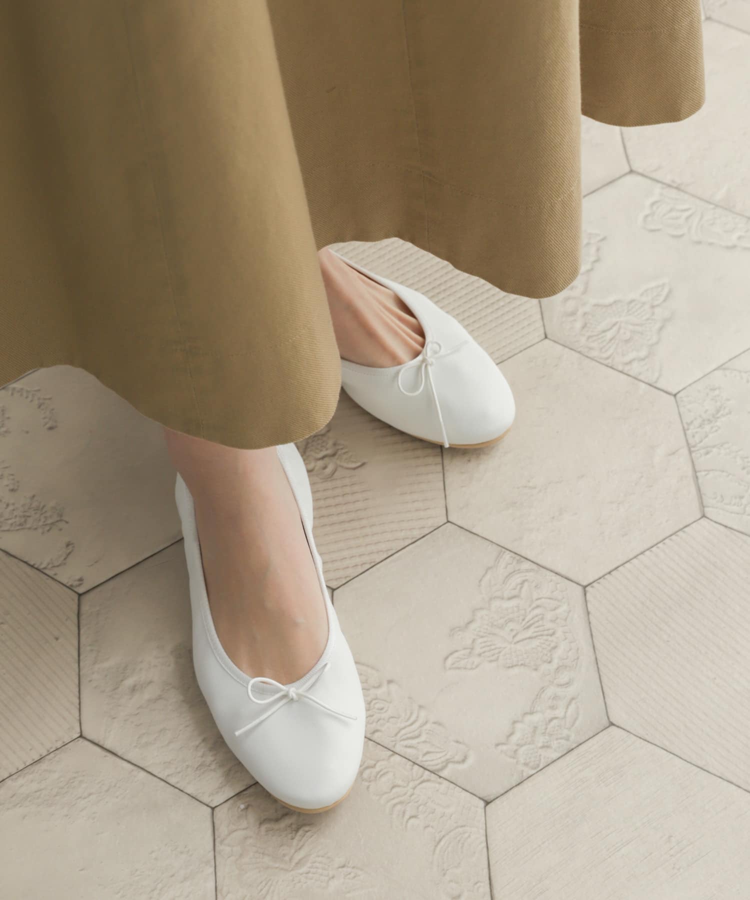 ソフトバレエシューズ WHITE 36