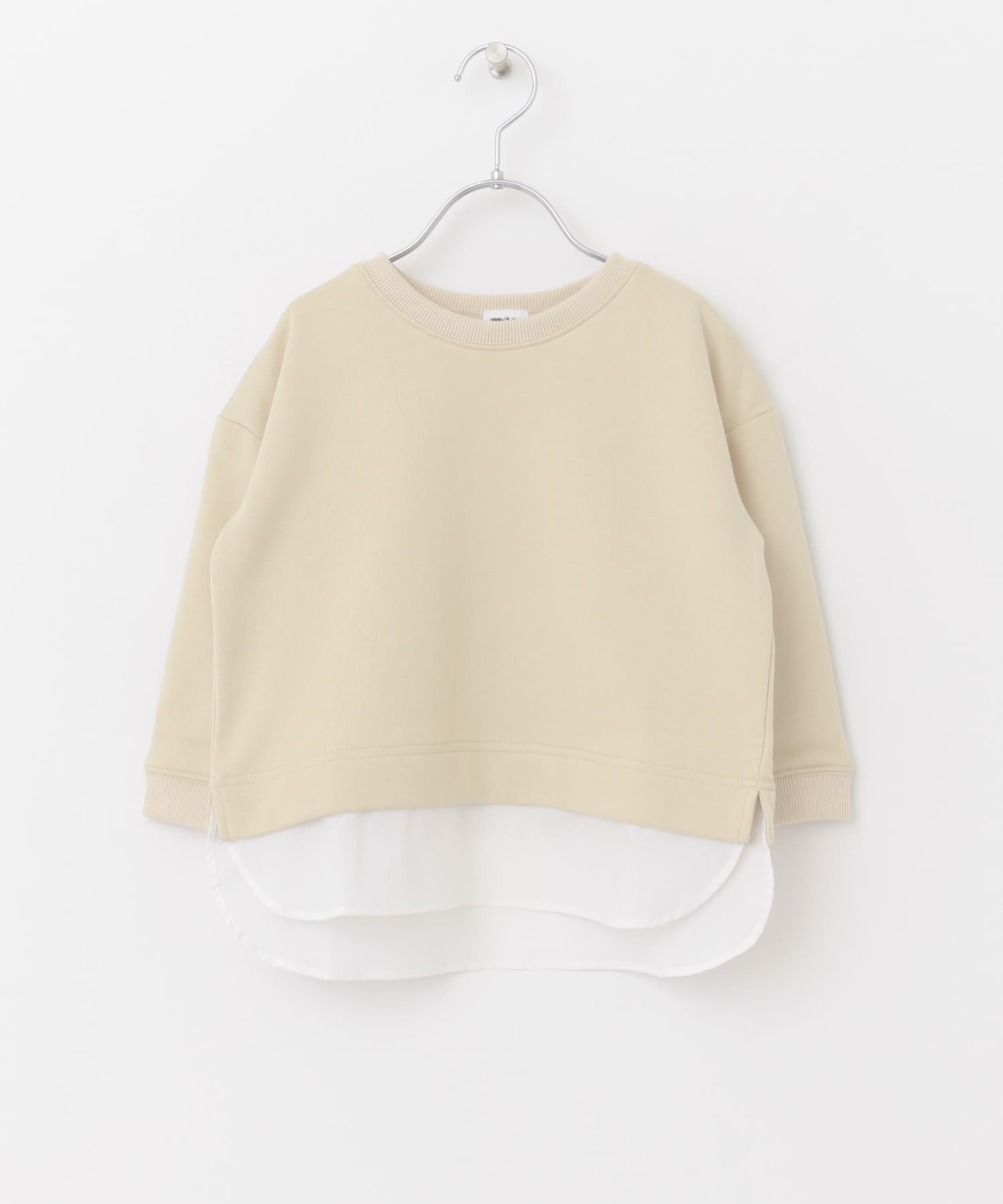 シャツ付きプルオーバー(KIDS) BEIGE 105