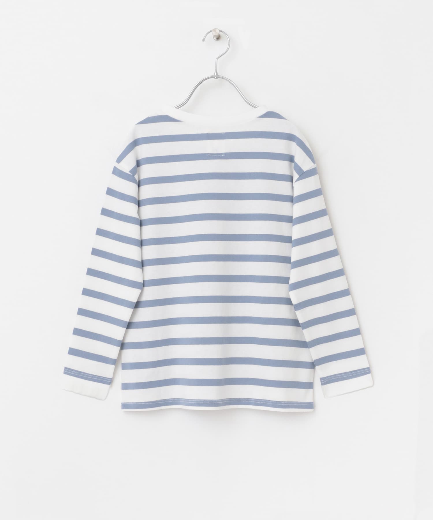 『親子リンク』ボーダーワイドプルオーバー(KIDS) BLUE 105