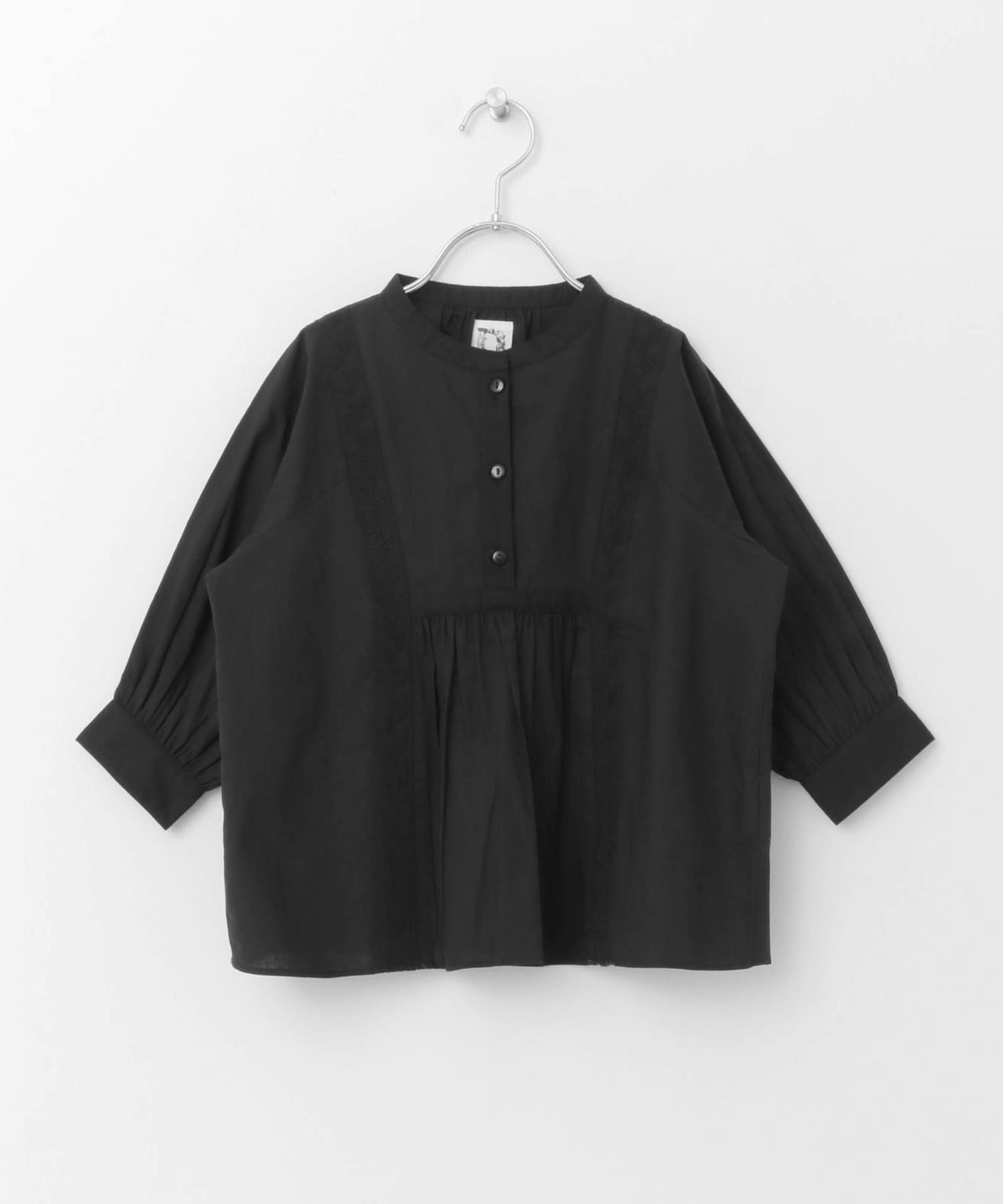 『親子リンク』刺繍ブラウス(KIDS) BLACK 105