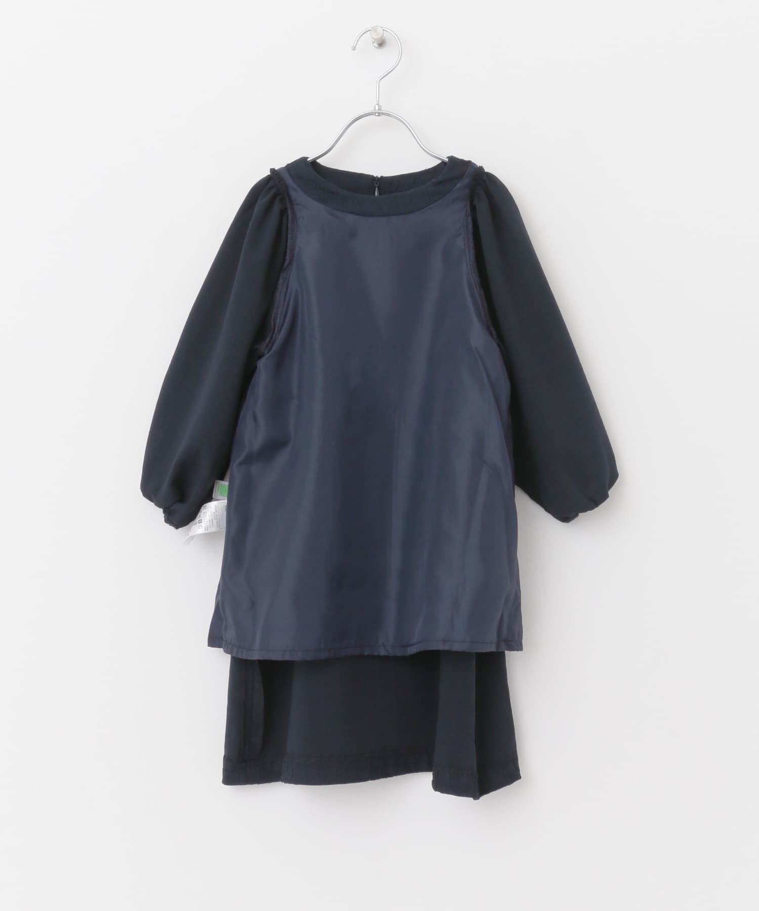チェック柄ドレスワンピース(KIDS) NAVY 105