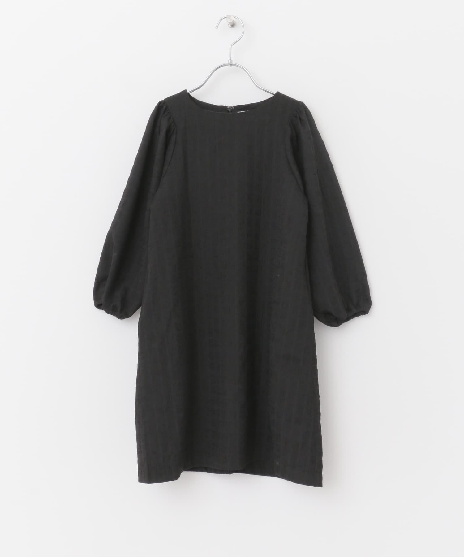 チェック柄ドレスワンピース(KIDS) BLACK 105