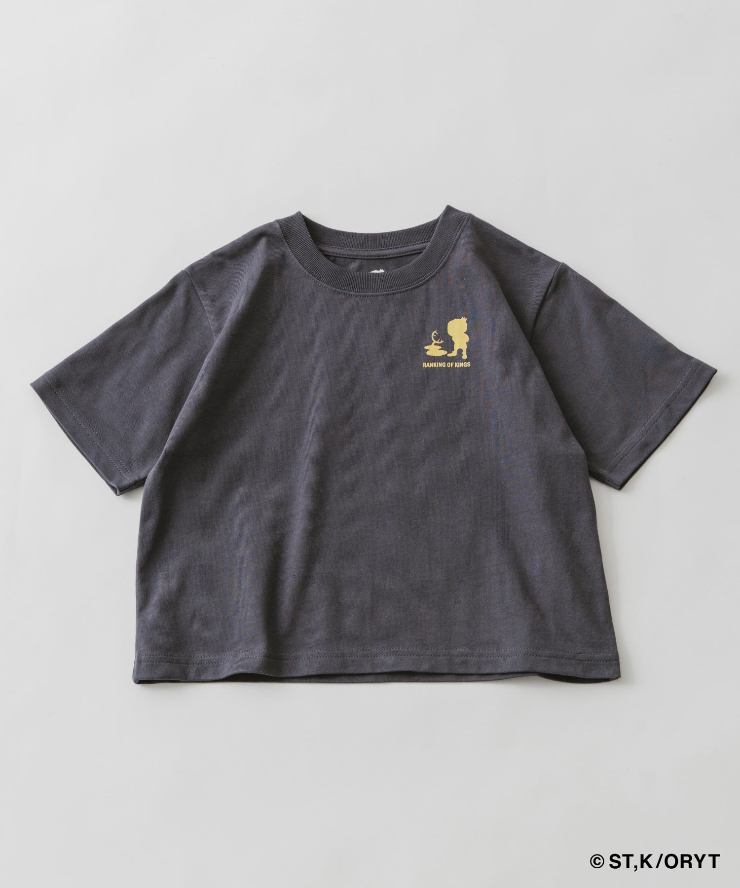 『WEB/一部店舗限定カラー』王様ランキングコラボTシャツ(KIDS) CHARCOAL 105