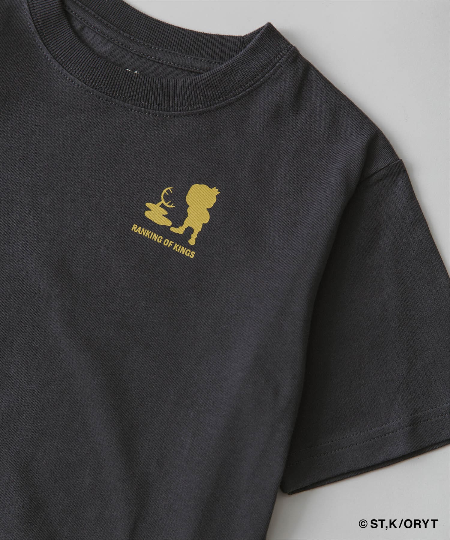 『WEB/一部店舗限定カラー』王様ランキングコラボTシャツ(KIDS) CHARCOAL 105
