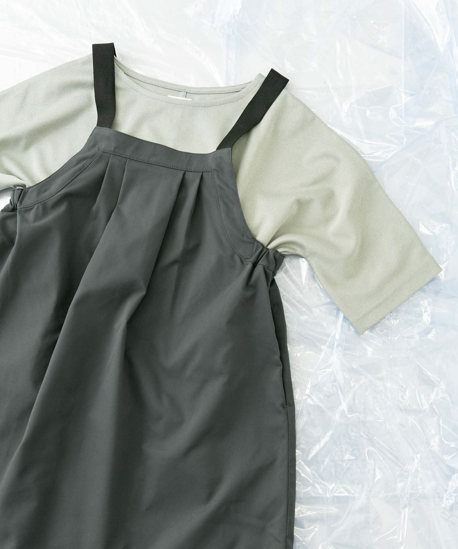 『親子リンク』add fabrics ドルマンTシャツ(KIDS) MINT 120