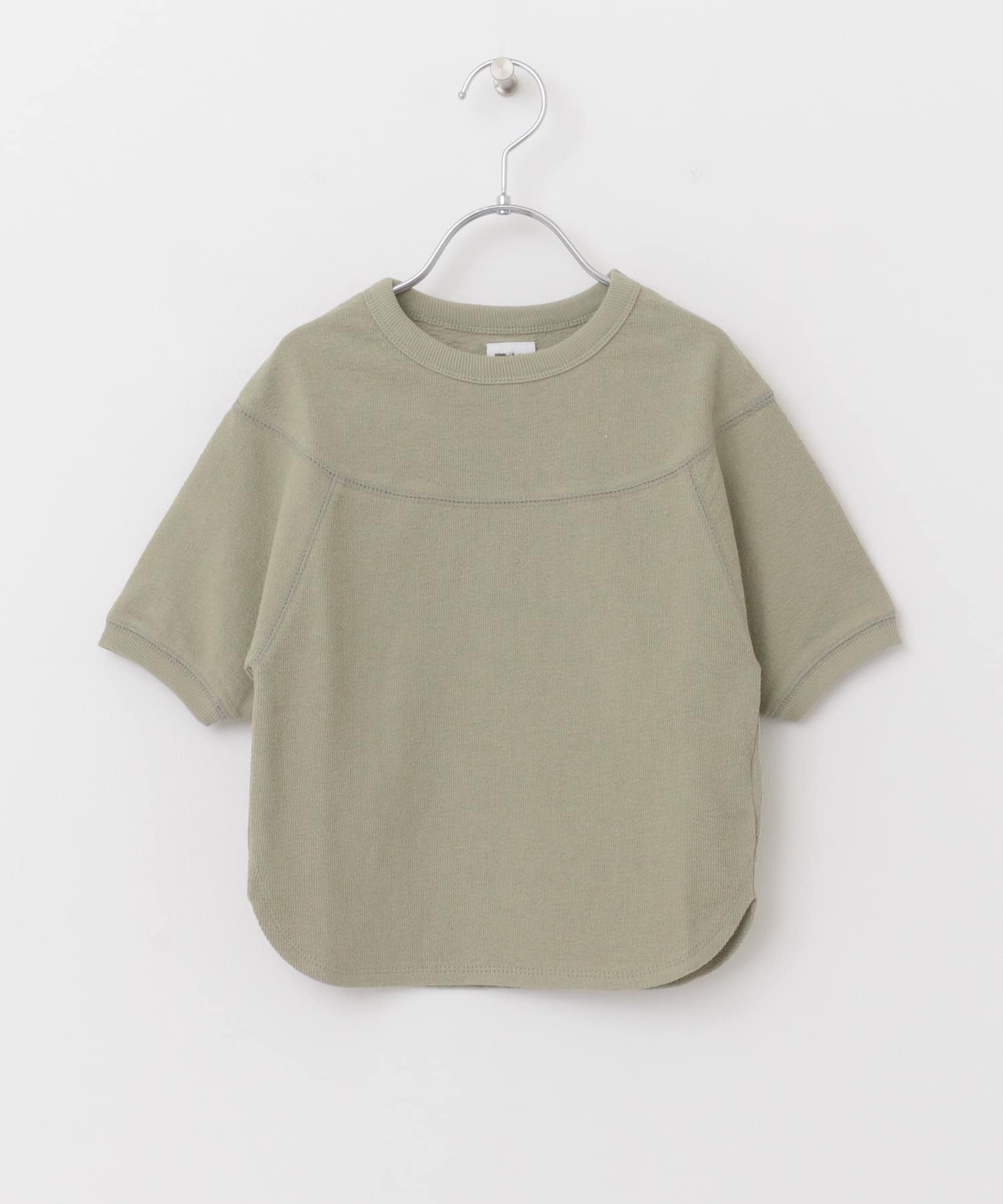 『親子リンク』スラブインレイ切替プルオーバー(KIDS) L/KHAKI 105