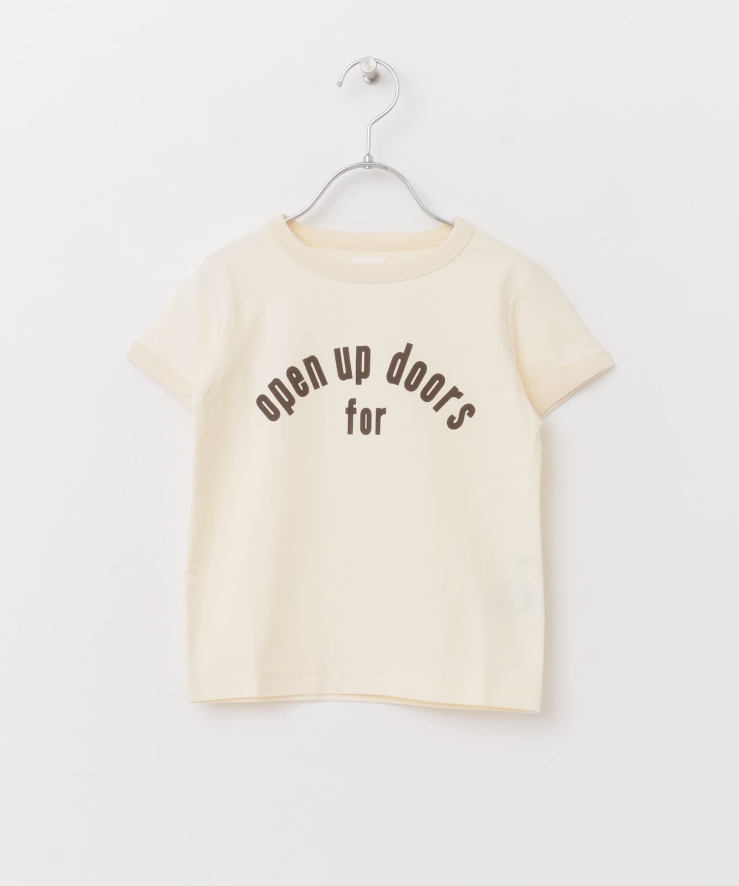 パイピングロゴTシャツ(KIDS) IVORY 105
