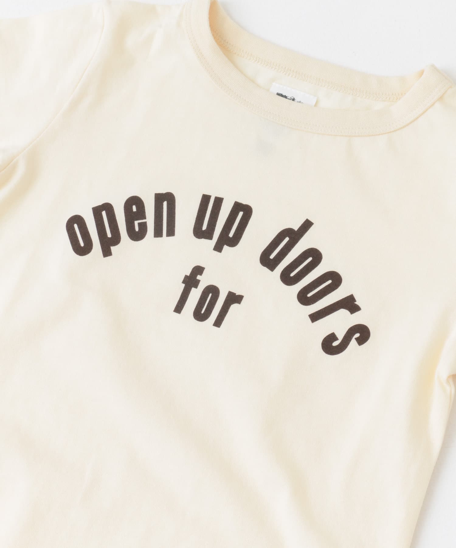 パイピングロゴTシャツ(KIDS) IVORY 105