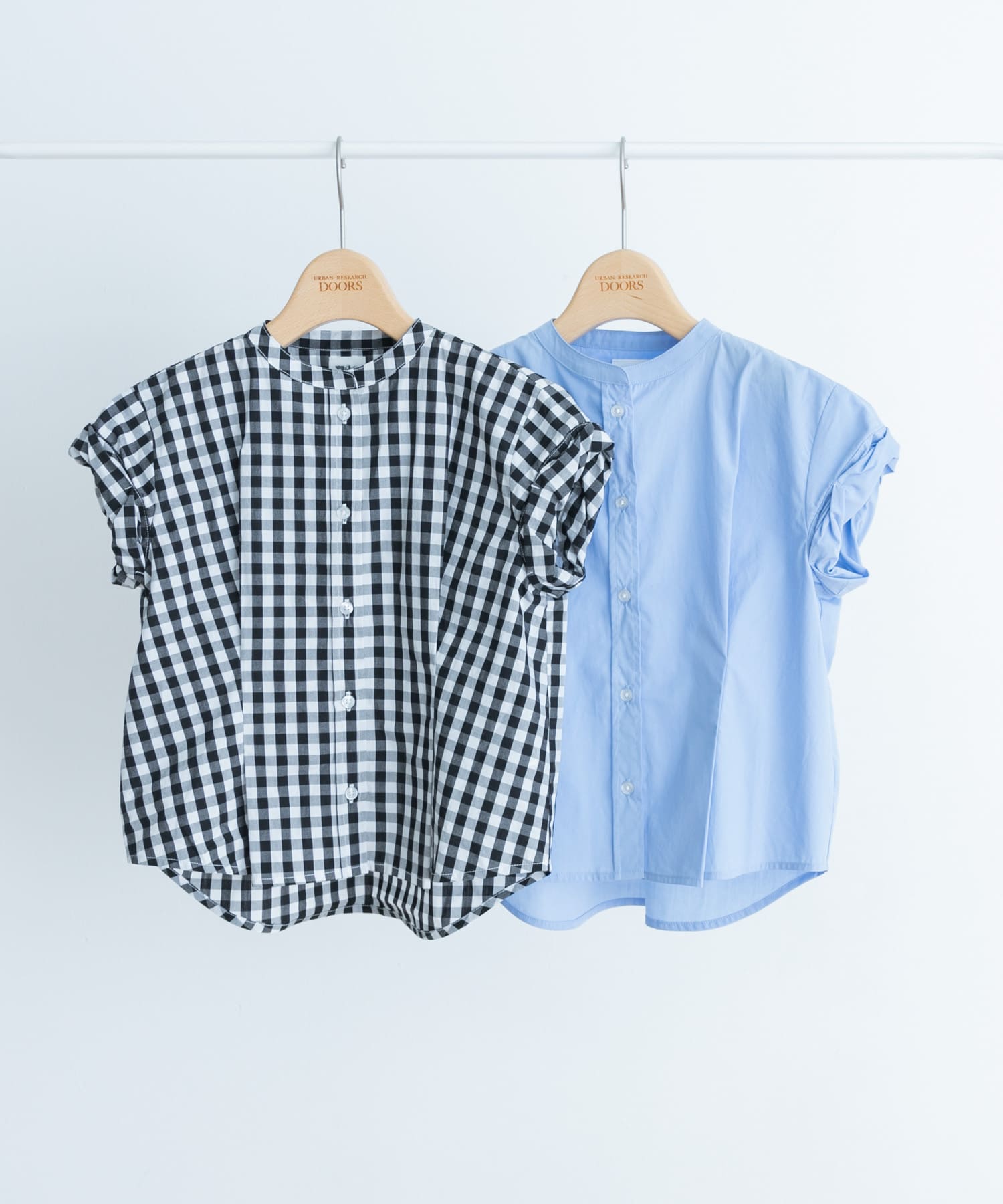『親子リンク』半袖ワイドタックシャツ(KIDS) GINGHAM 120