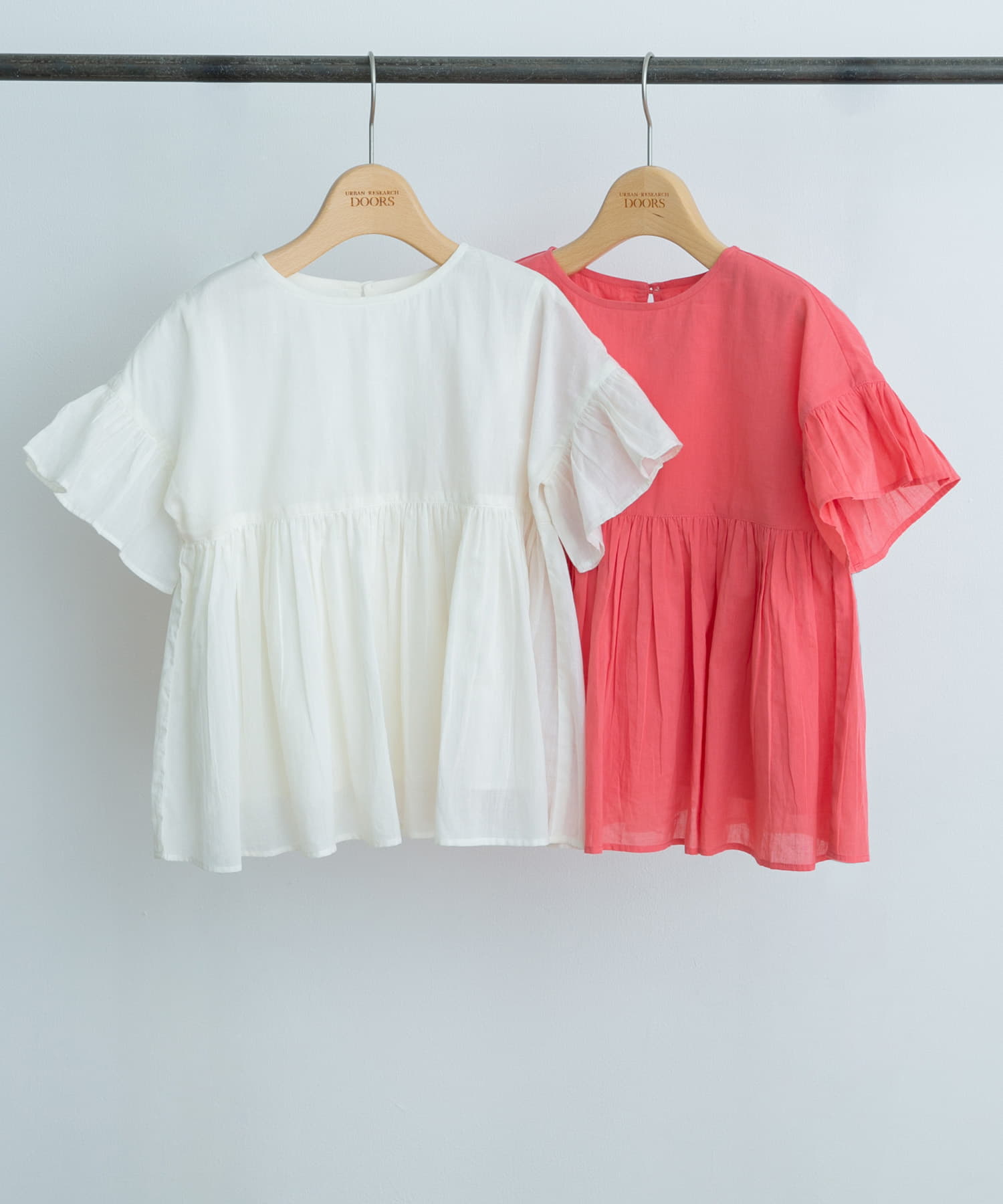 『親子リンク』コットンボイルフリルブラウス(KIDS) CREAM 120