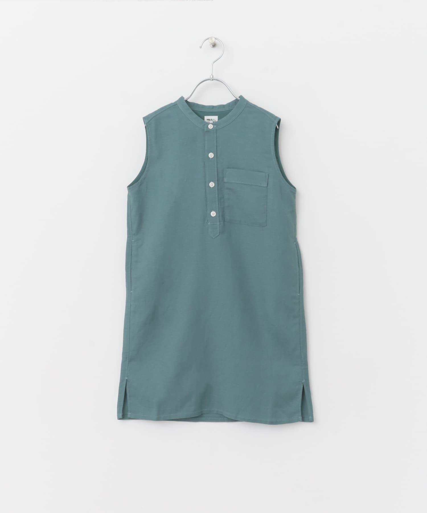 リネンレーヨンノースリーブワンピース(KIDS) BLUE 105