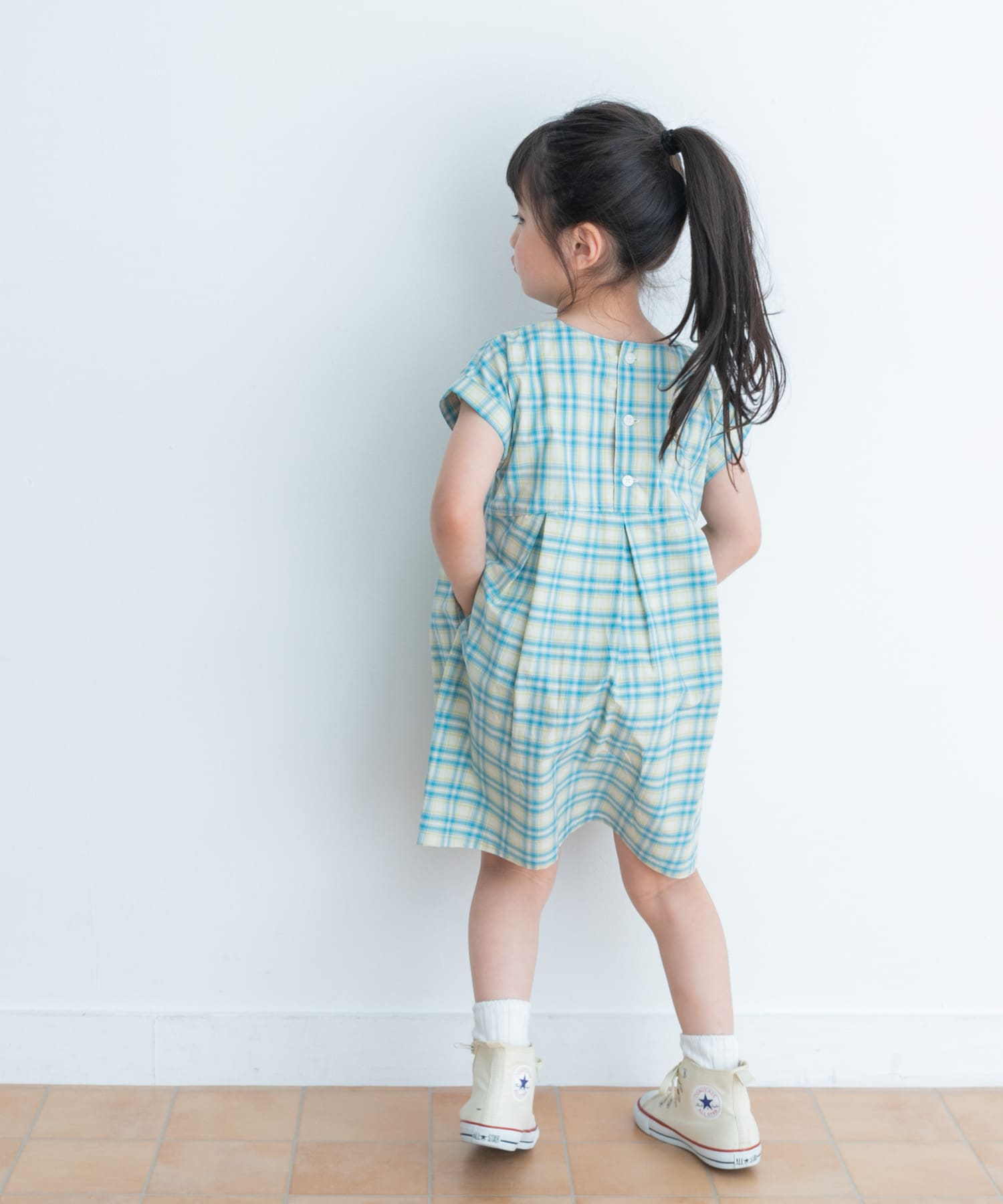 カラーチェックワンピース(KIDS)(105 BLUE): キッズ｜URBAN RESEARCH