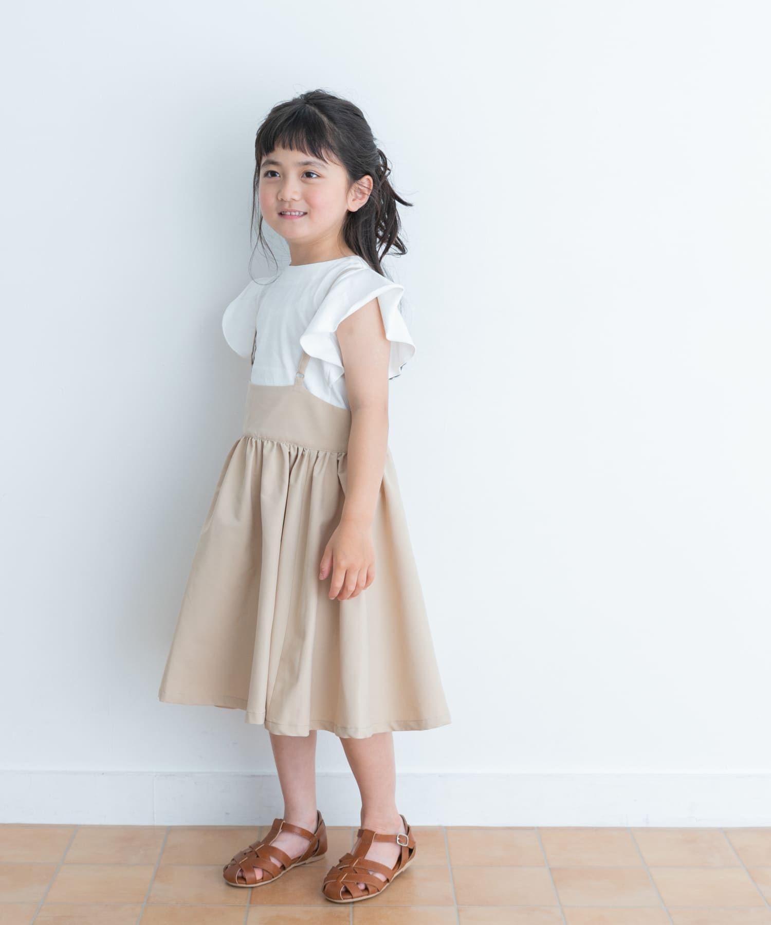 キャミソールジャンパースカート(KIDS)(105 KHAKI): キッズ｜URBAN