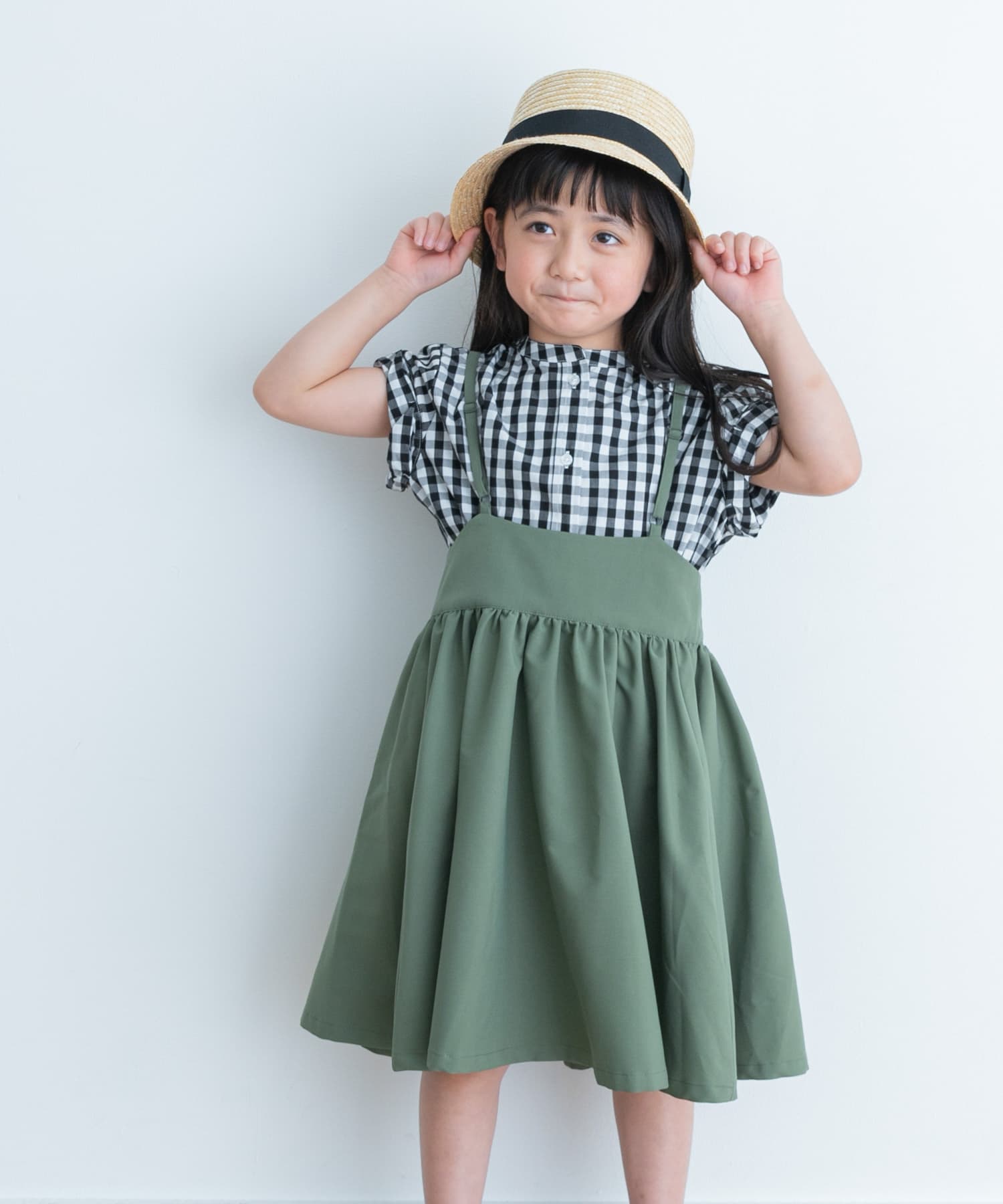 キャミソールジャンパースカート(KIDS)(105 KHAKI): キッズ｜URBAN