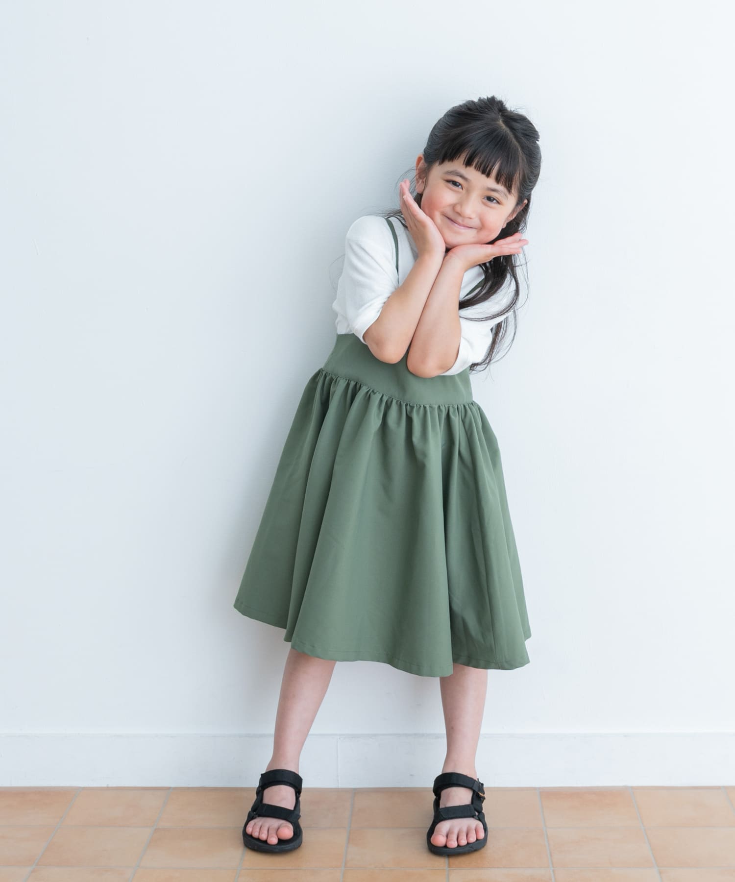 キャミソールジャンパースカート(KIDS)(105 KHAKI): キッズ｜URBAN