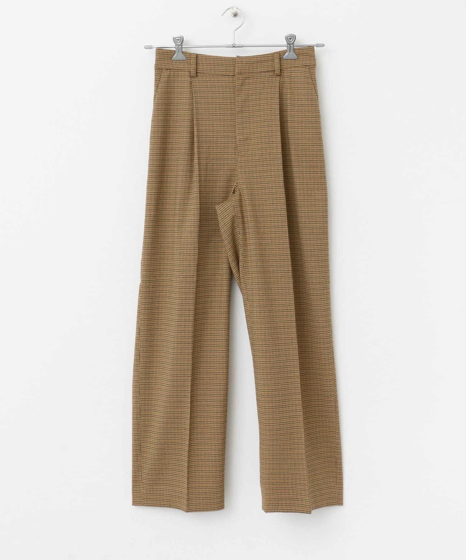 チェックトラウザーパンツ BEIGE S