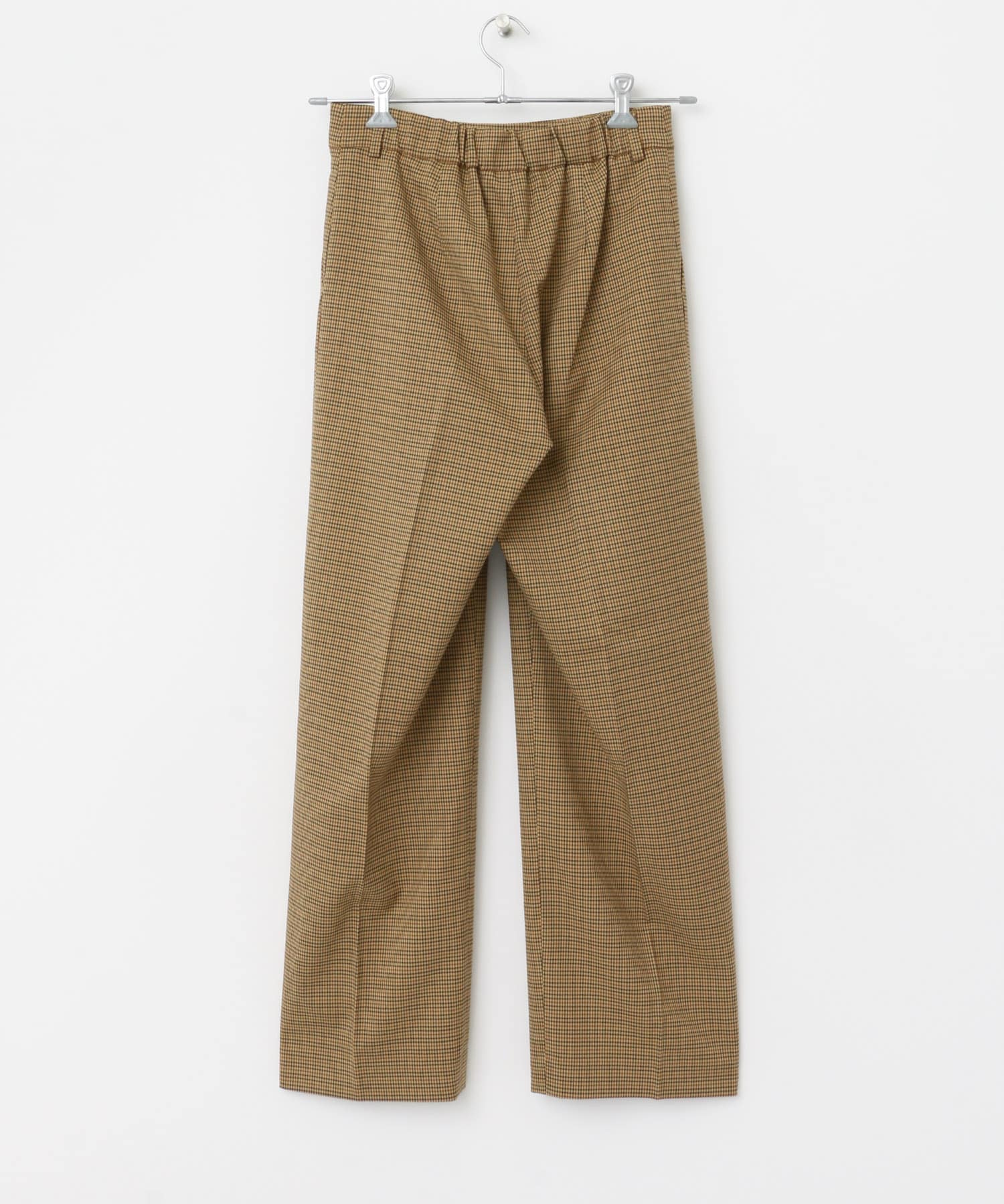 チェックトラウザーパンツ BEIGE S