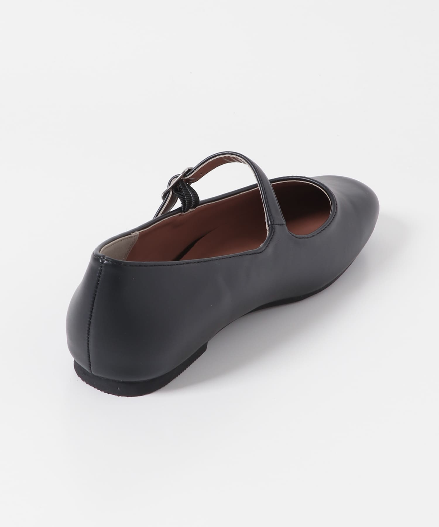 ワンストラップフラットシューズ BLACK 36