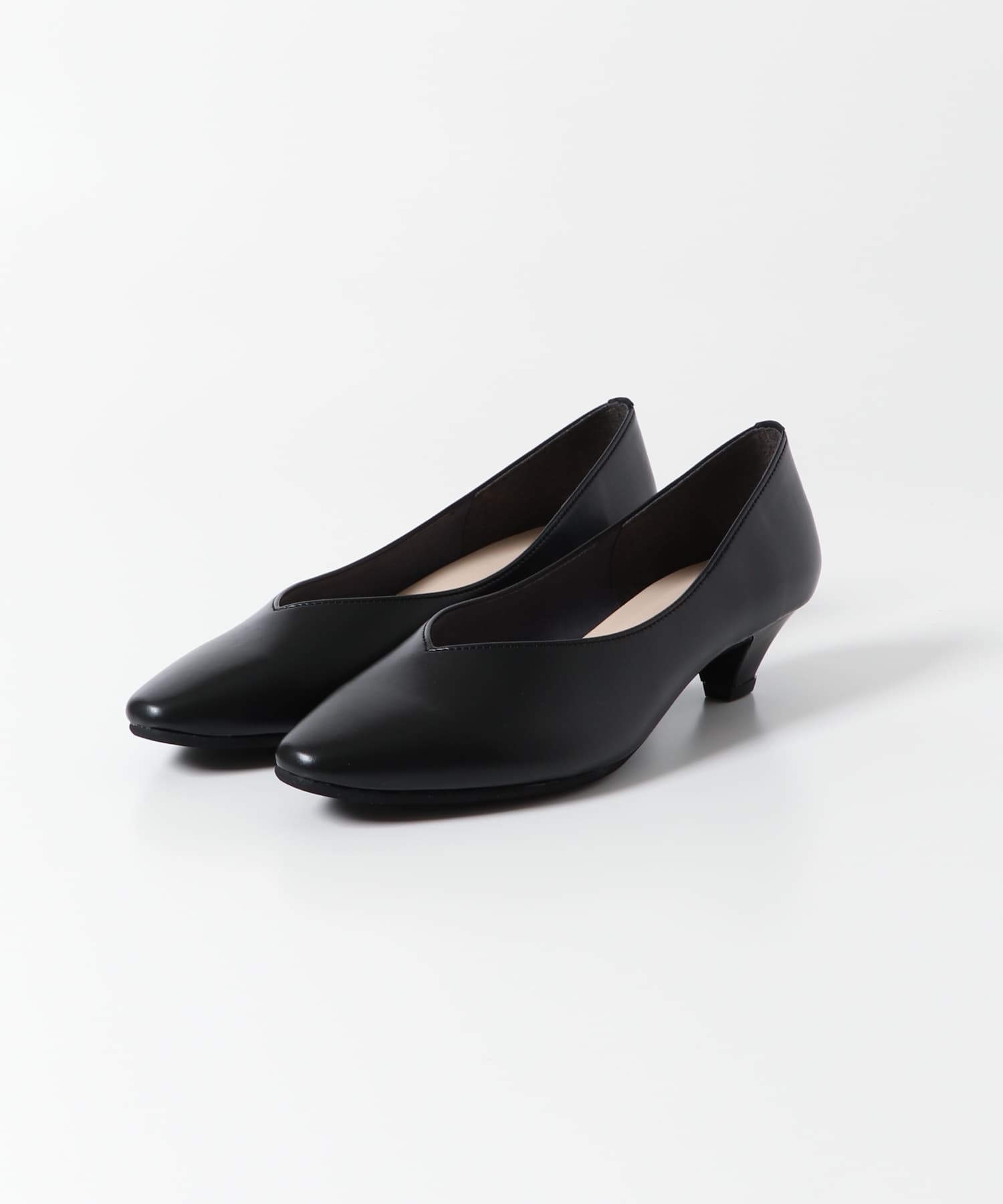ソフトヒールパンプス BLACK 36