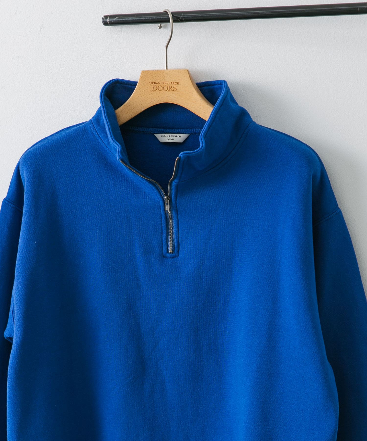 コットン裏起毛ハーフジップスウェット ROYAL M