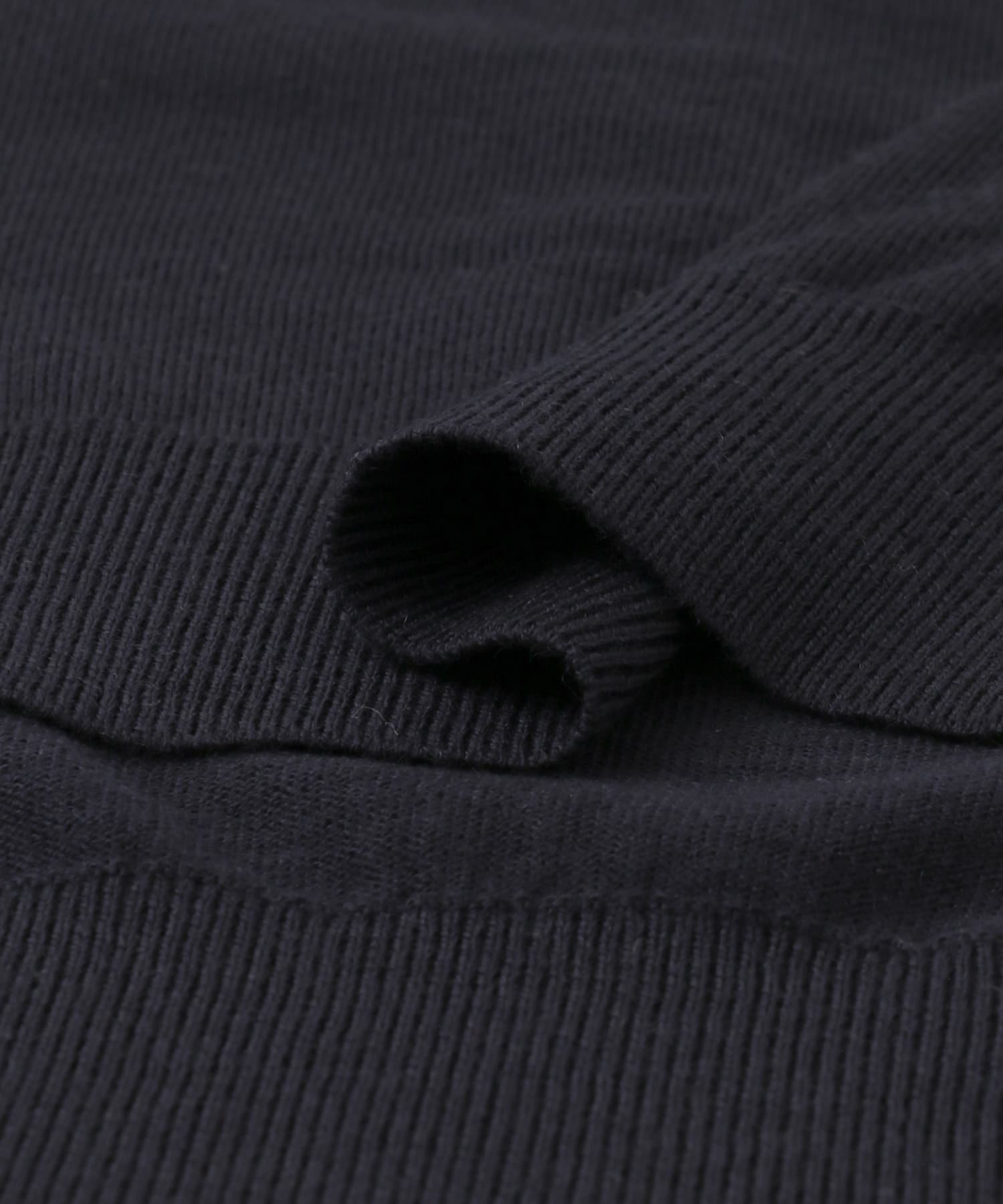 マシンウォッシャブルハイゲージタートルニット NAVY M