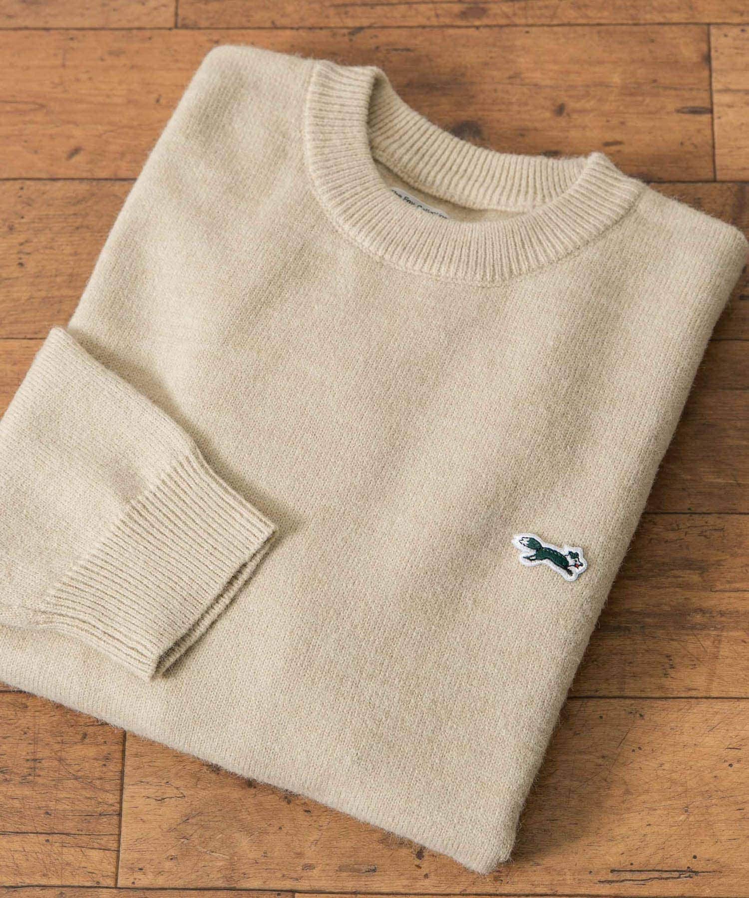 『別注』『ユニセックス』PENNEYS×DOORS　THE FOX クルーネックスフレニット ECRU XL