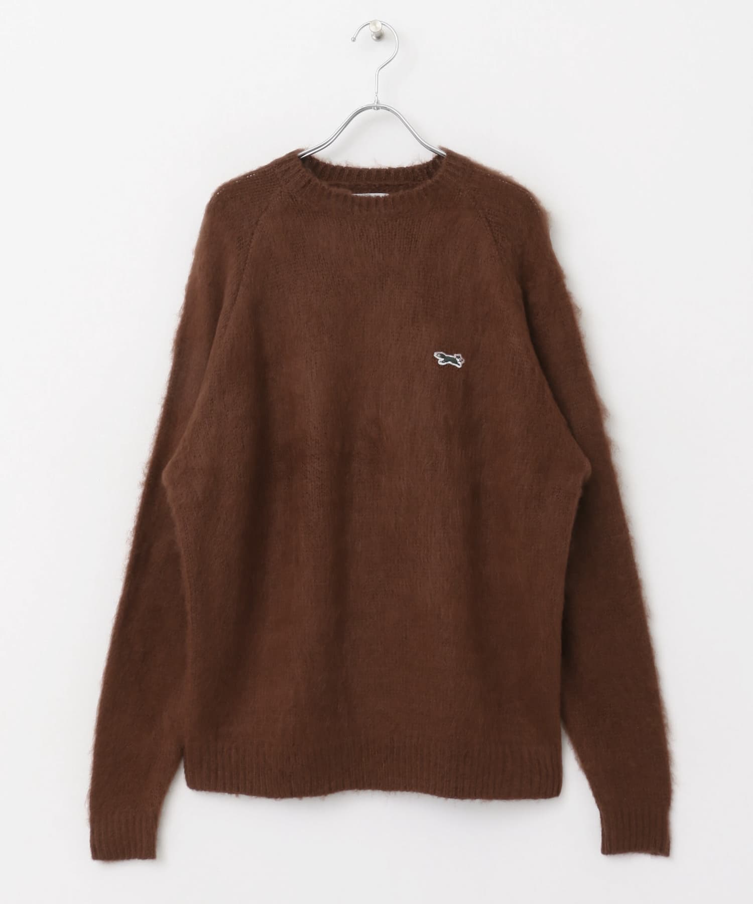 『別注』『ユニセックス』PENNEYS×DOORS　THE FOX モヘアタッチクルーネックニット BROWN M