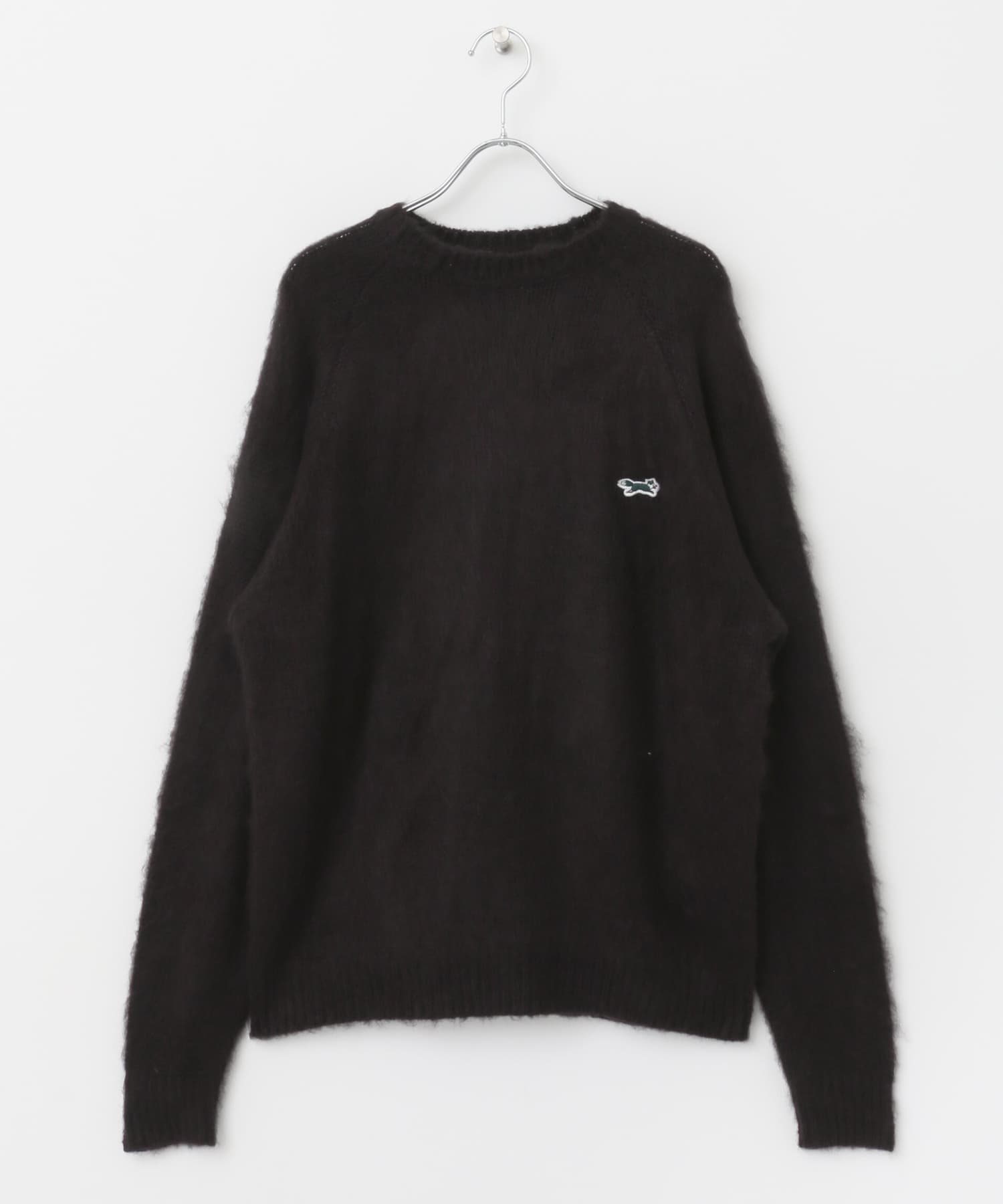 『別注』『ユニセックス』PENNEYS×DOORS　THE FOX モヘアタッチクルーネックニット BLACK M