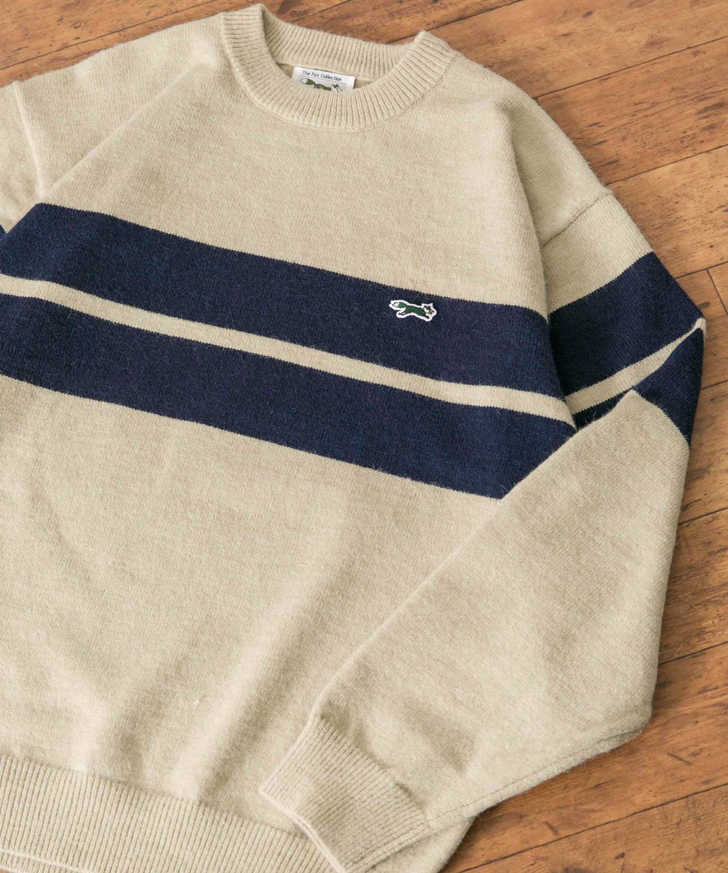 『別注』PENNEYS×DOORS　THE FOX ボーダーCNニット OFF M
