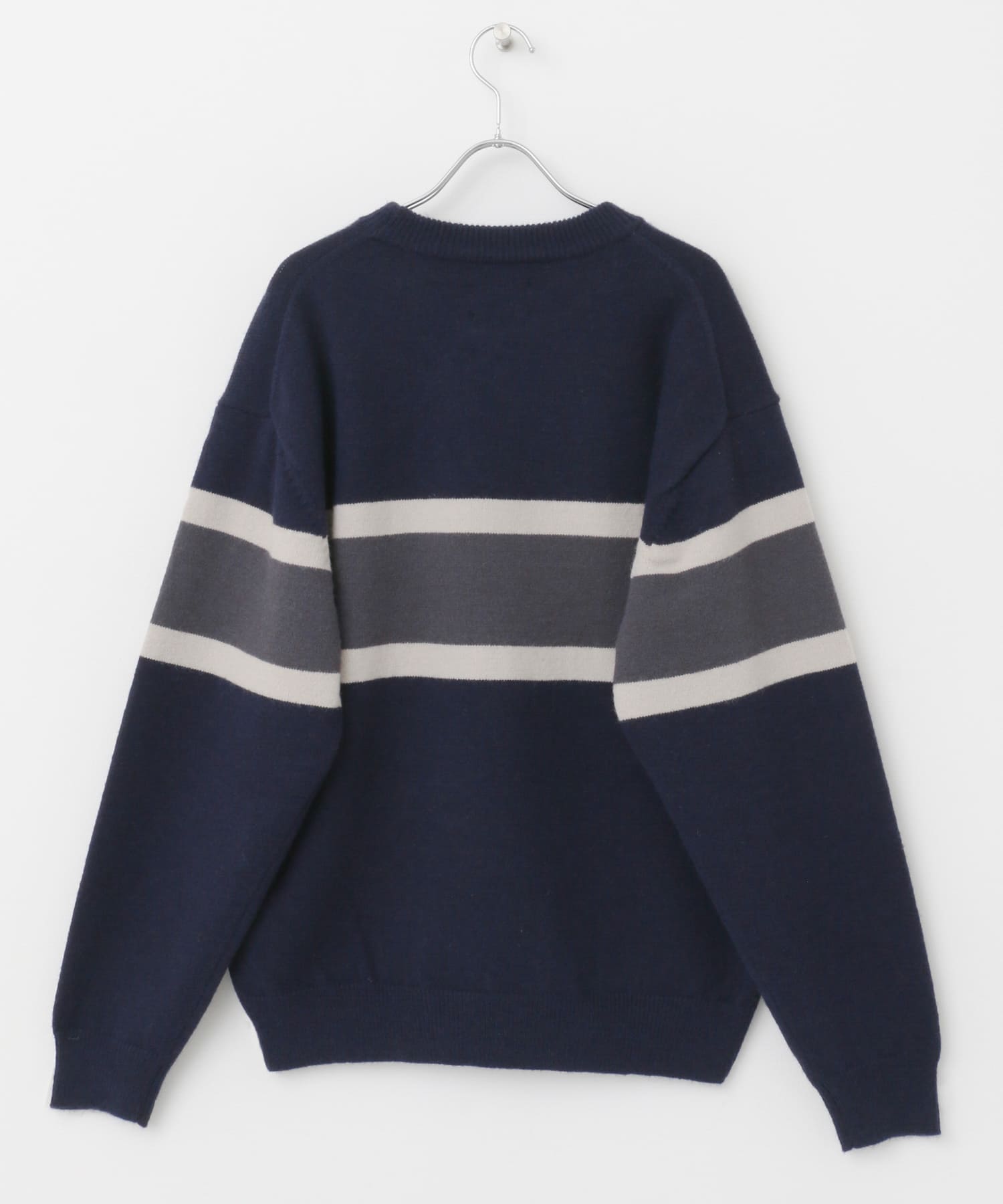 『別注』PENNEYS×DOORS　THE FOX ボーダーCNニット NAVY M