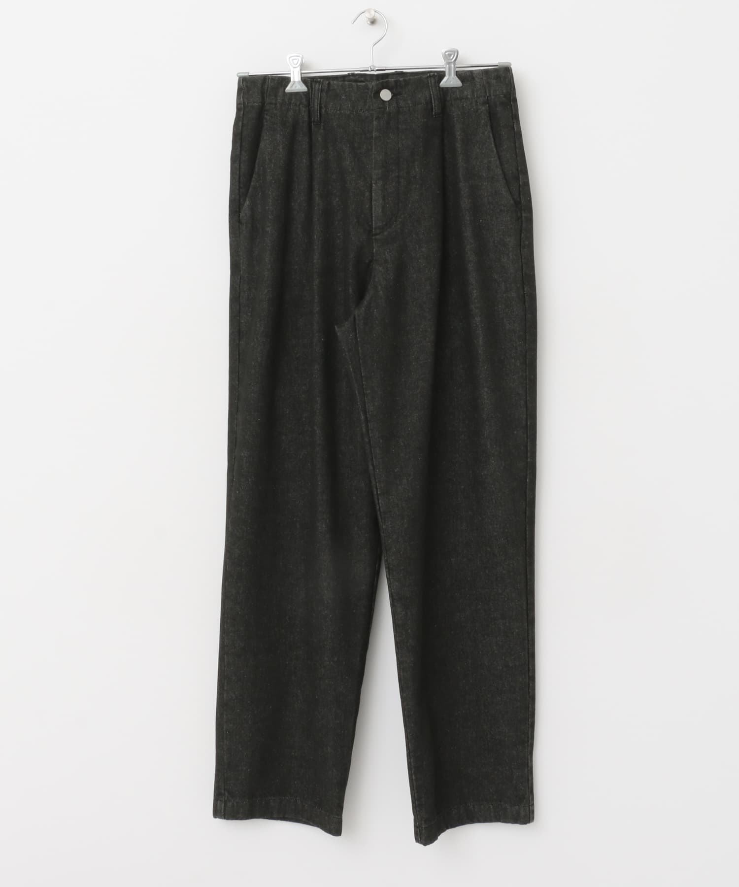 ワンタックデニムトラウザー BLACK M