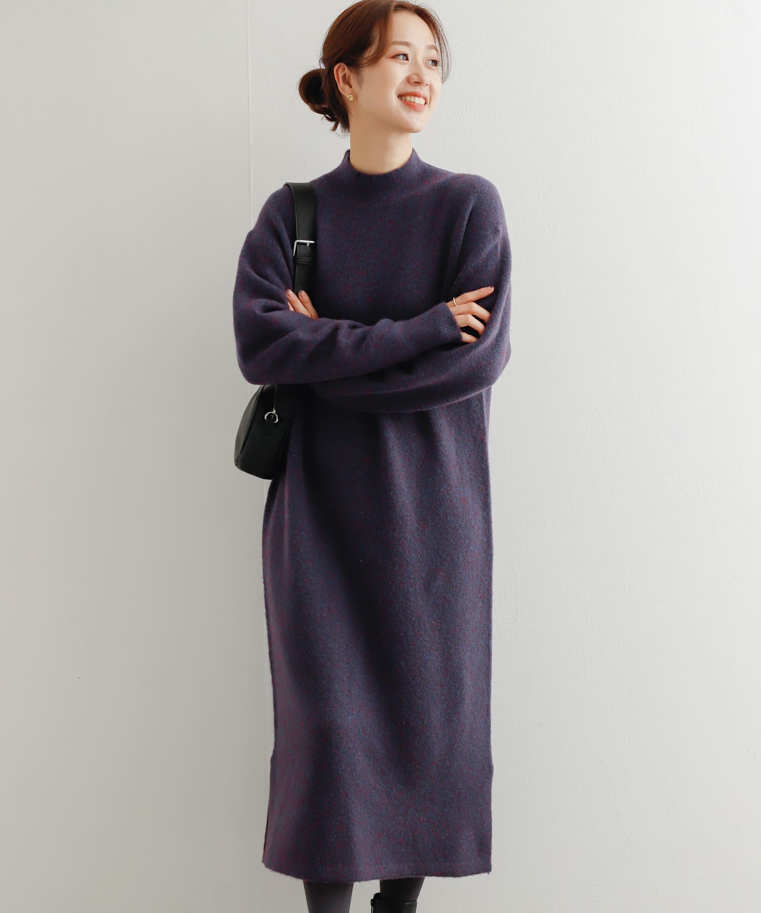 ヘアリーKNITワンピース