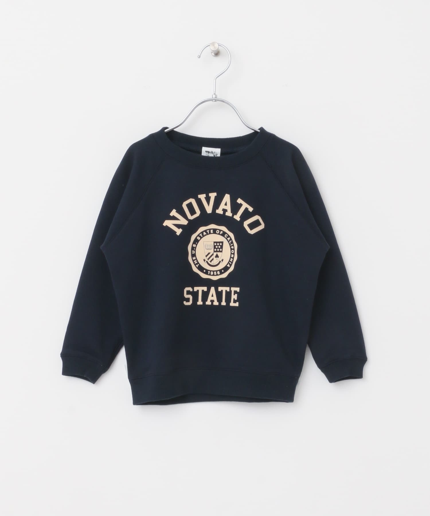『親子リンク』フロッキープリントスウェット(KIDS) NAVY 105