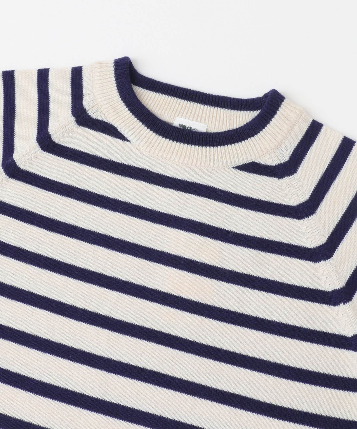ウーステッドヤーン配色ニット(KIDS) OFF×NAVY 105