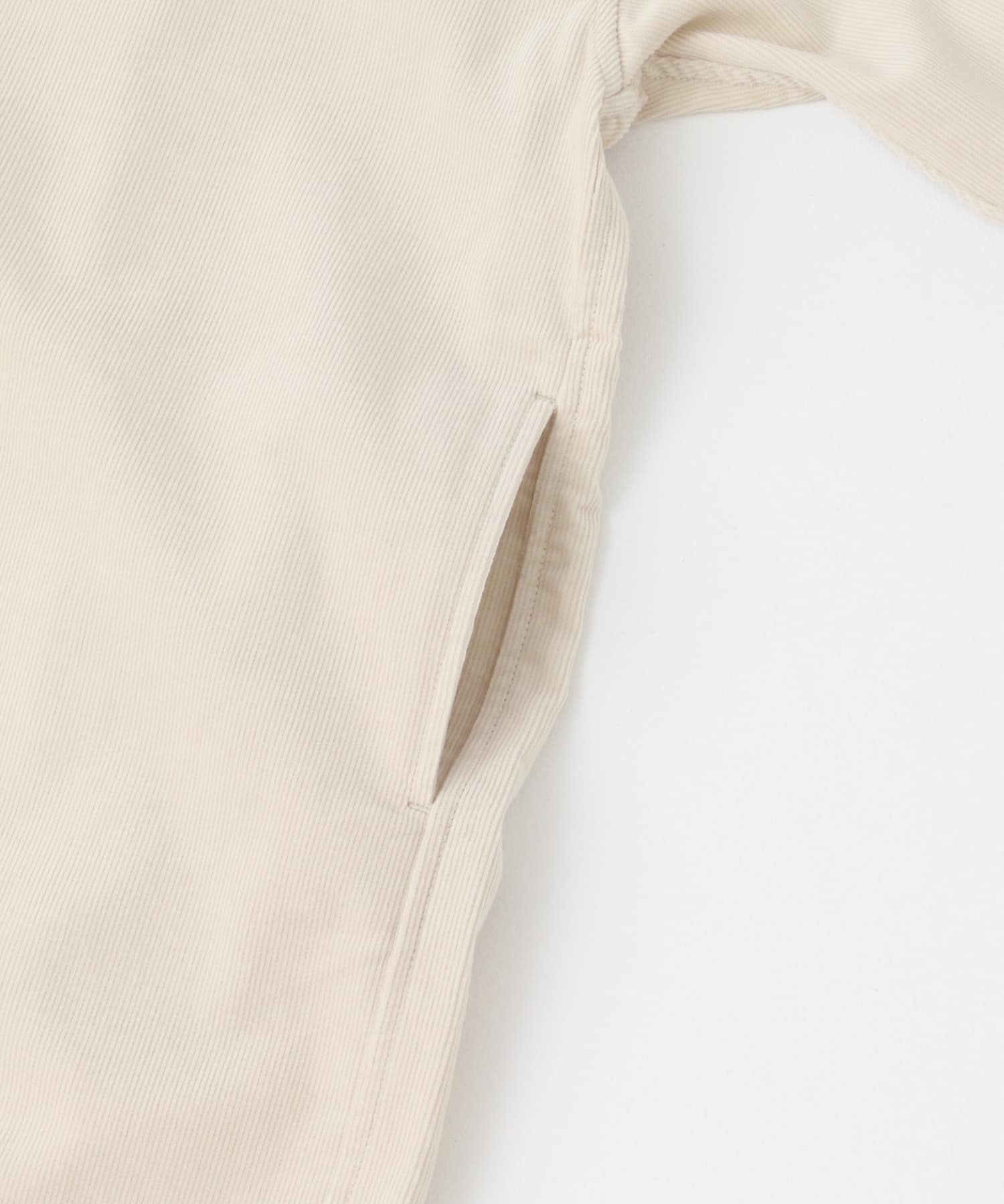 『親子リンク』『UR TECH』コーデュロイシャツワンピース(KIDS) IVORY 105