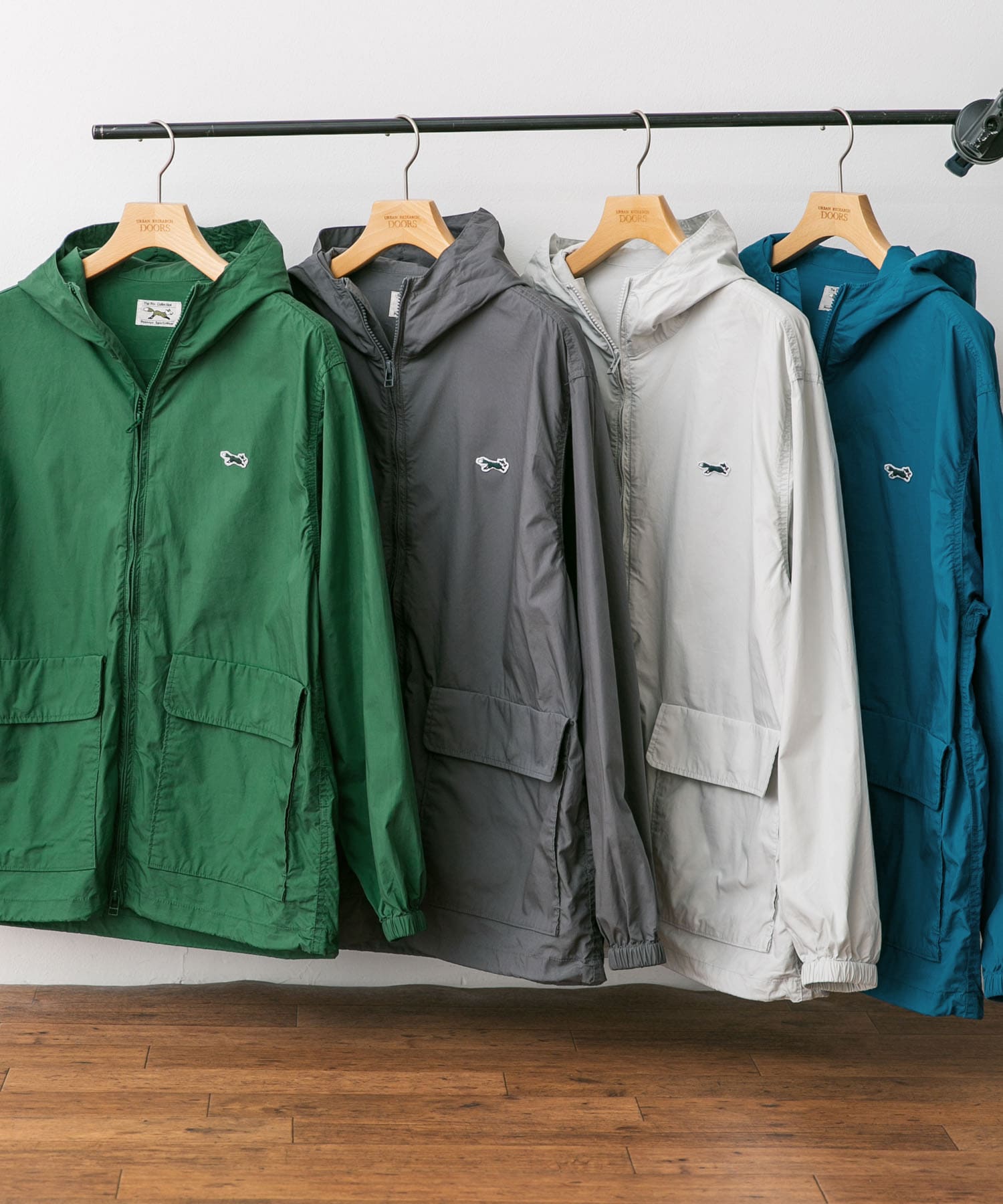 『別注』PENNEYS×DOORS　THE FOX カラージップパーカー GREEN M