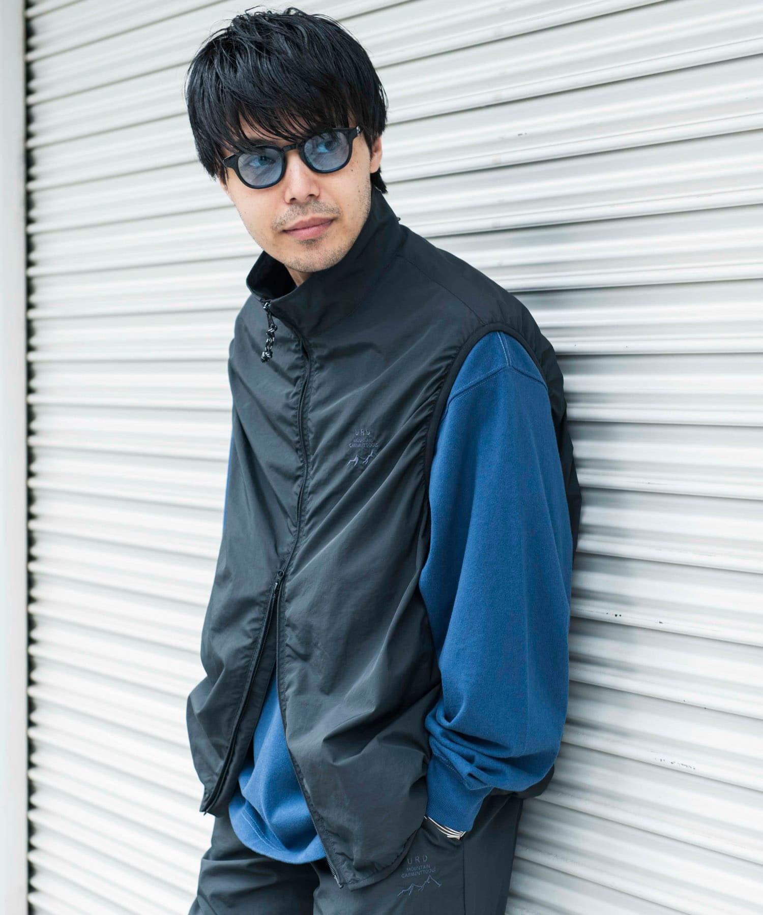 セットアップ対応』URDリップストップナイロンベスト(M TAUPE