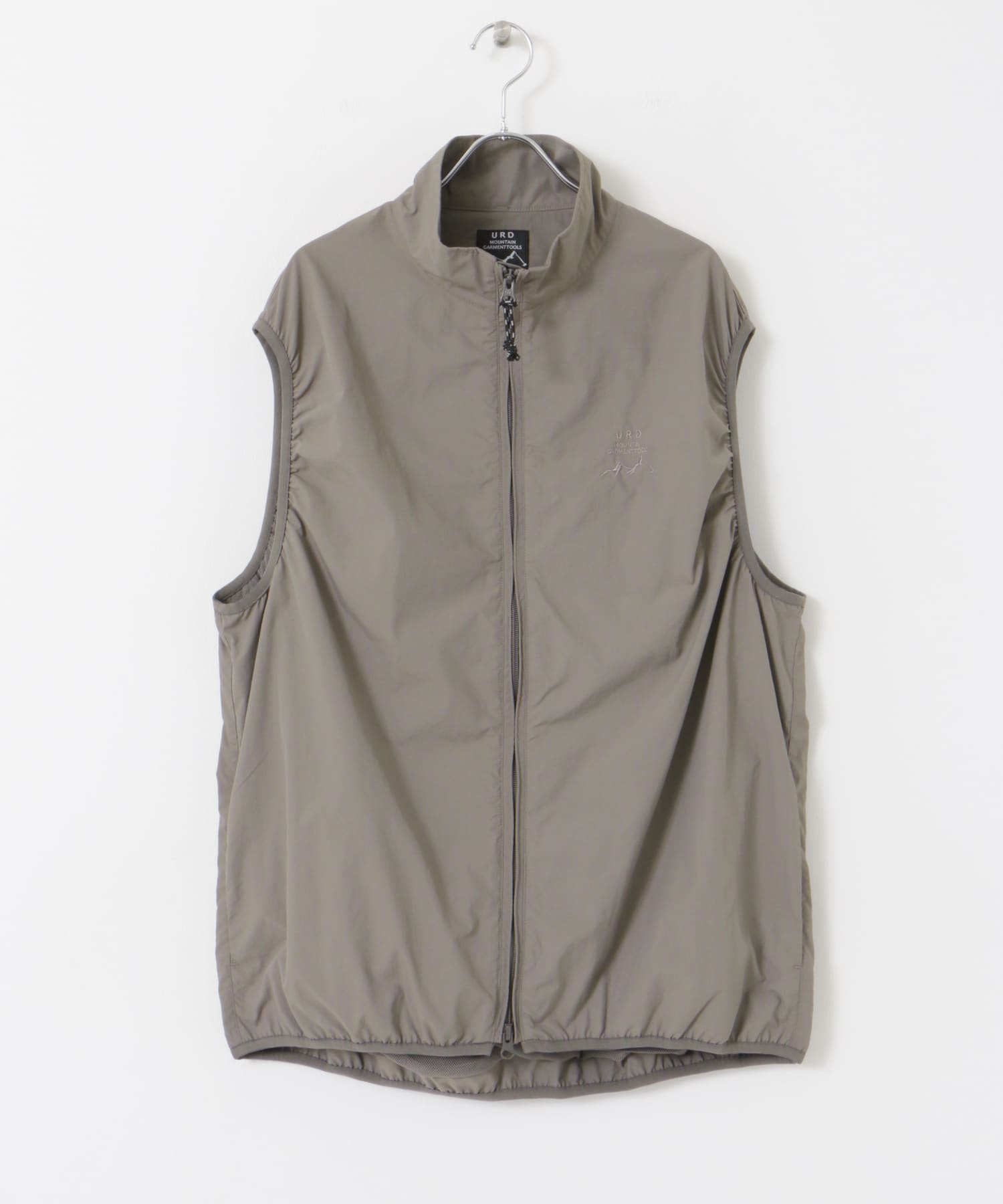 『セットアップ対応』URDリップストップナイロンベスト TAUPE M