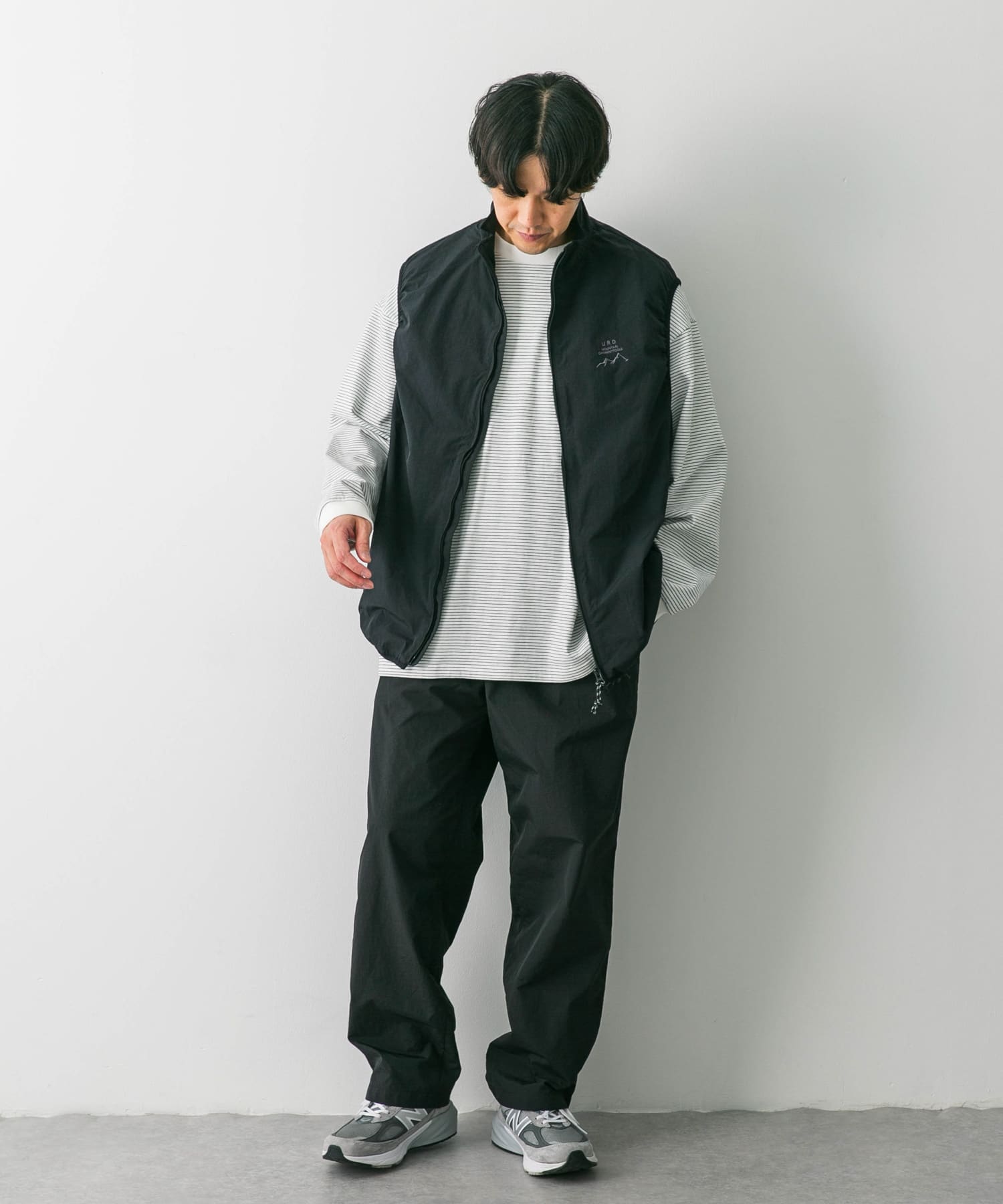 セットアップ対応』URDリップストップナイロンベスト(M TAUPE