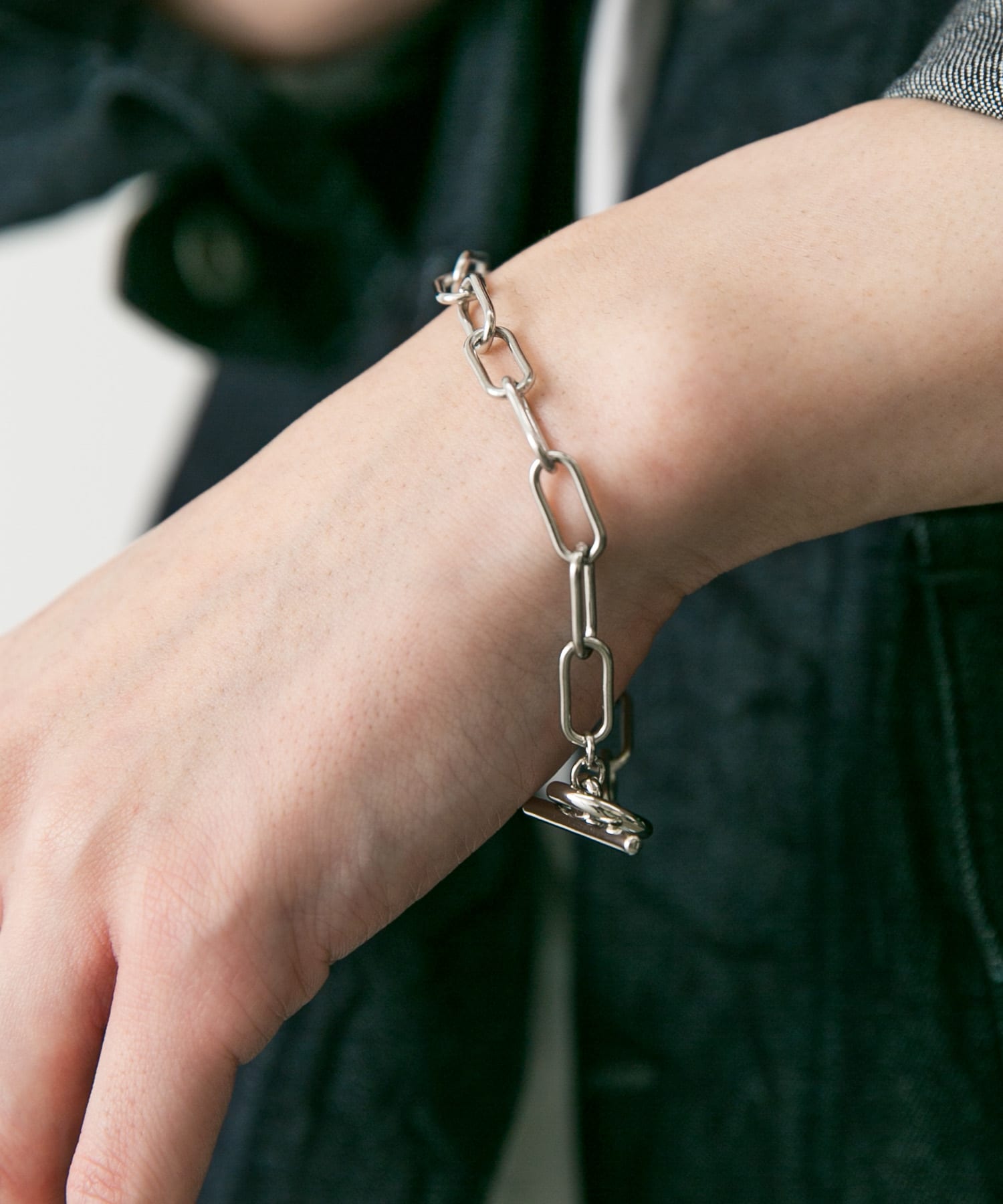 スクエアチェーンブレスレット SILVER -