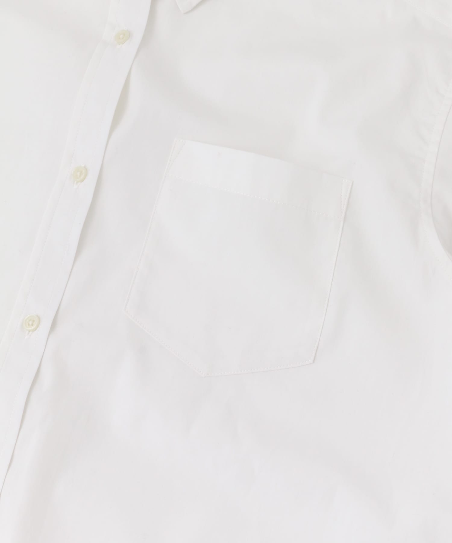 コットンレギュラーカラーオーバーシャツ WHITE M