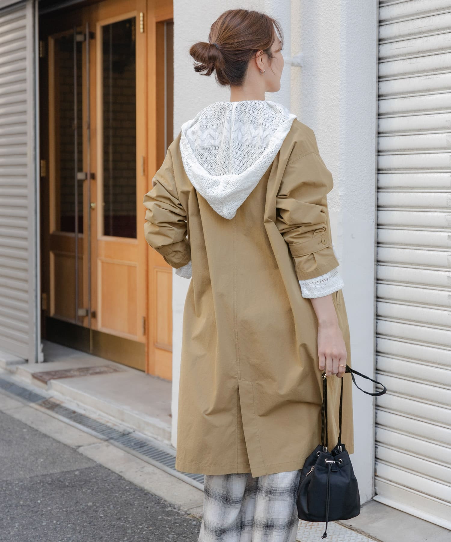 塩縮コットンステンカラーコート(M LIGHT GRAY): アウター｜URBAN
