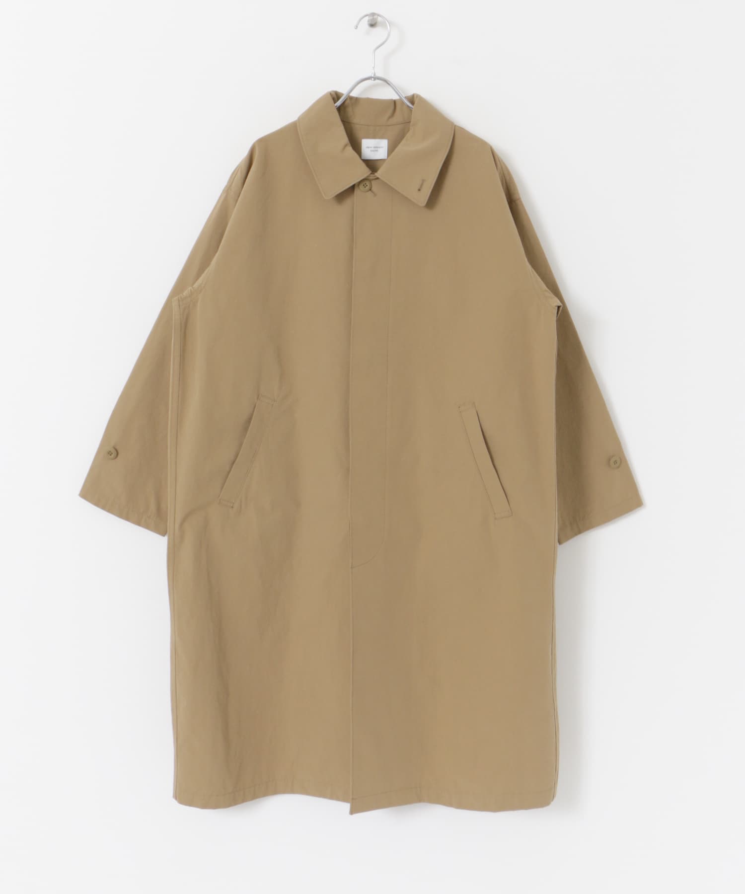 塩縮コットンステンカラーコート BEIGE M