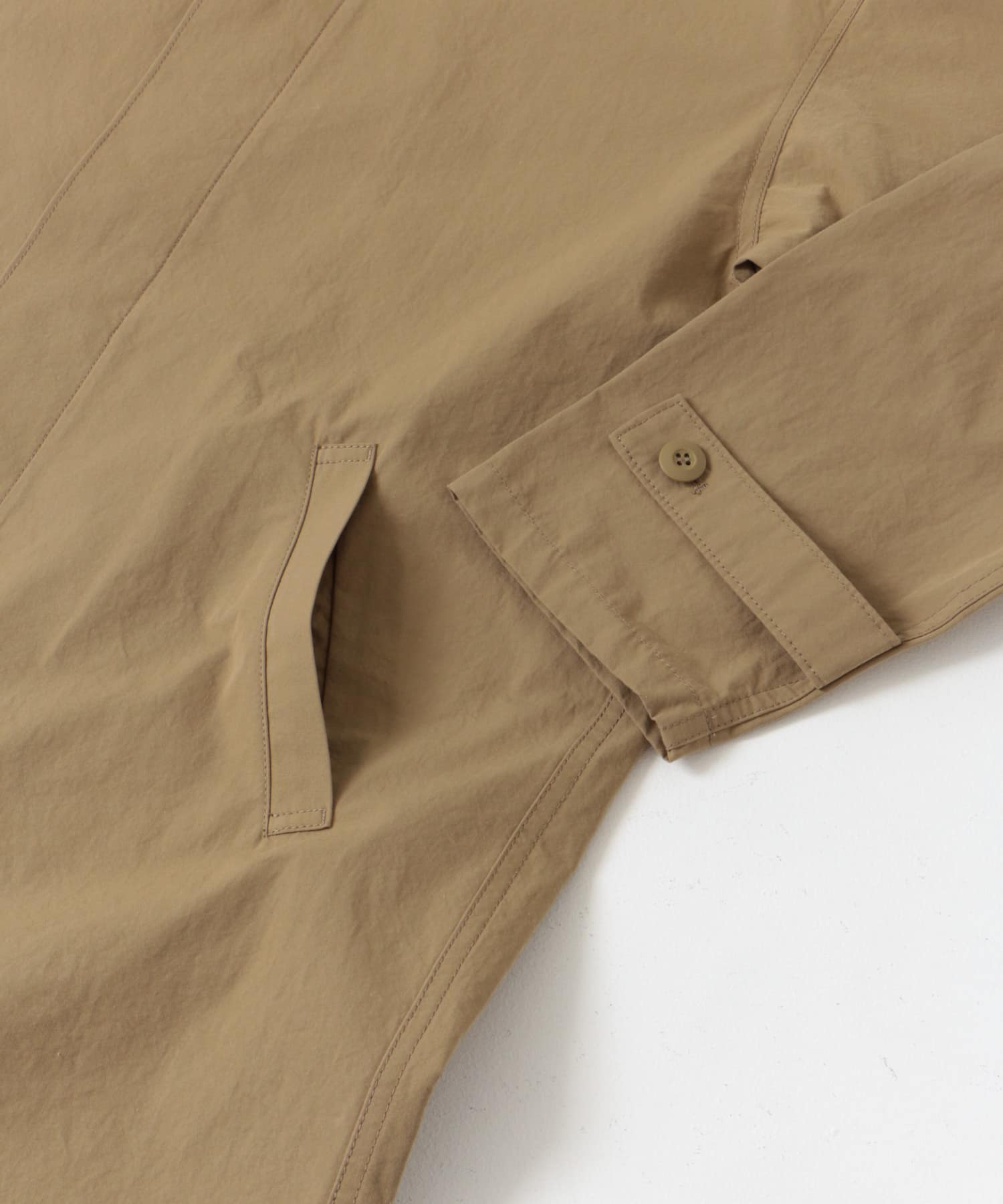 塩縮コットンステンカラーコート BEIGE M