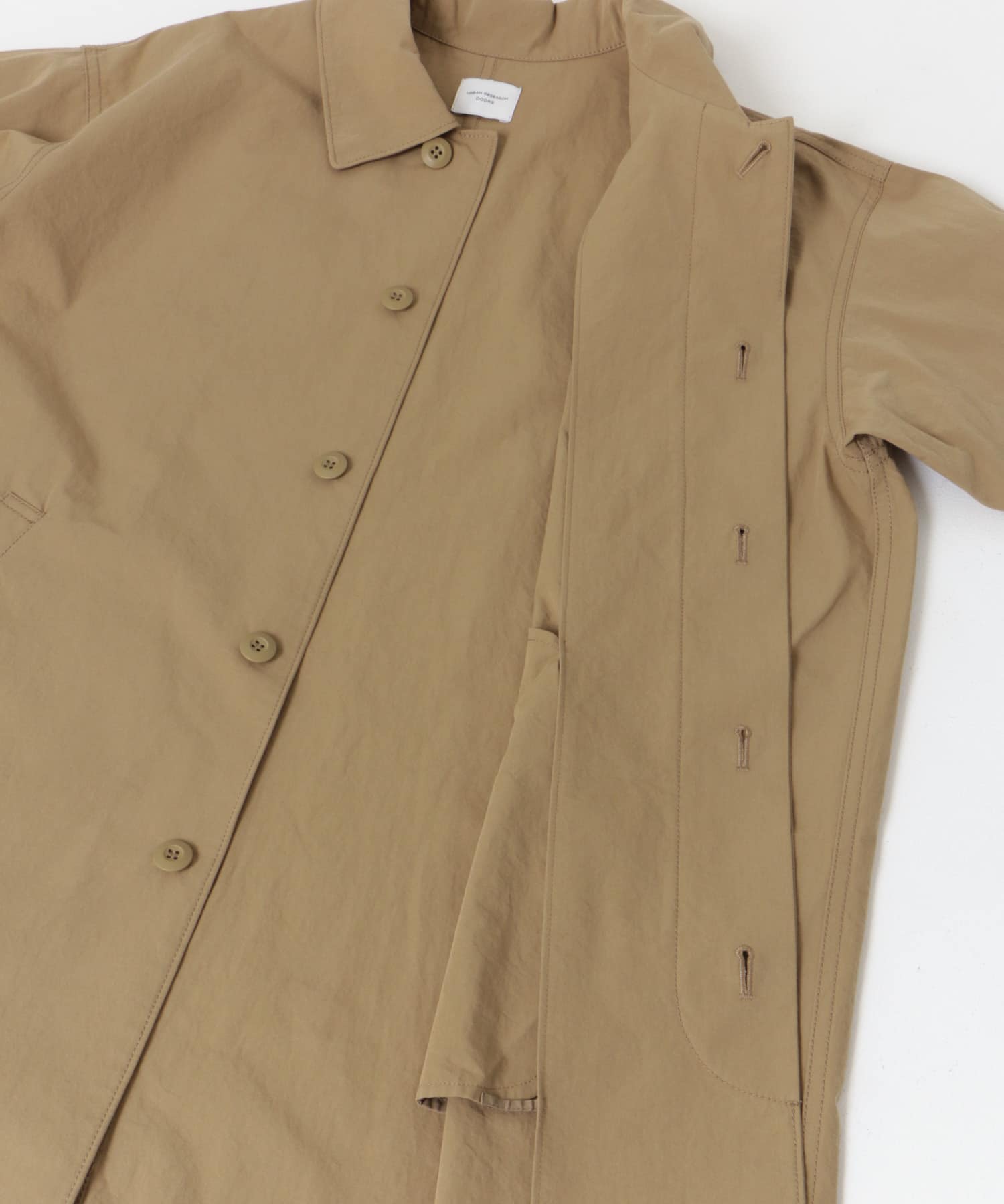塩縮コットンステンカラーコート BEIGE M