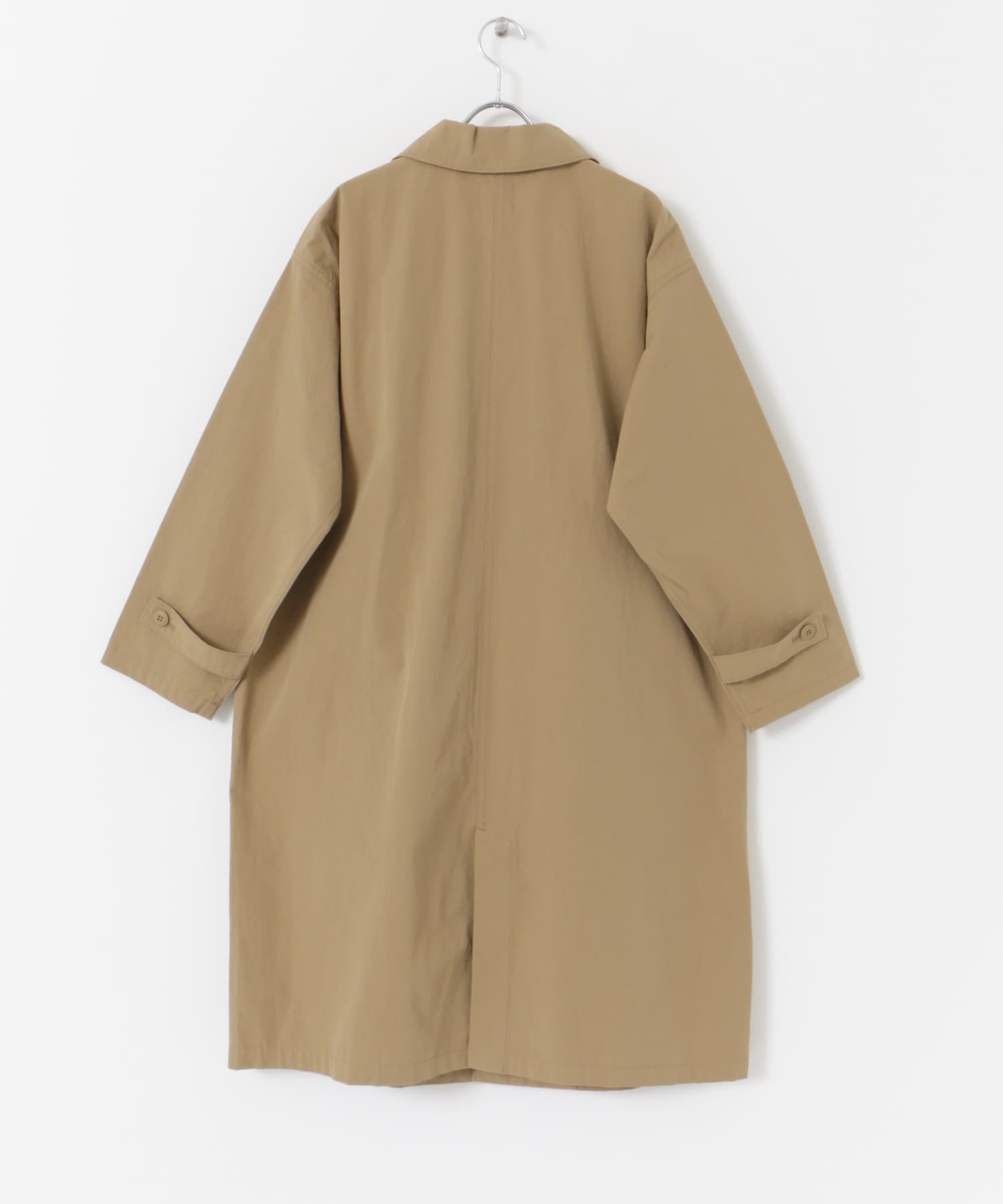 塩縮コットンステンカラーコート BEIGE M