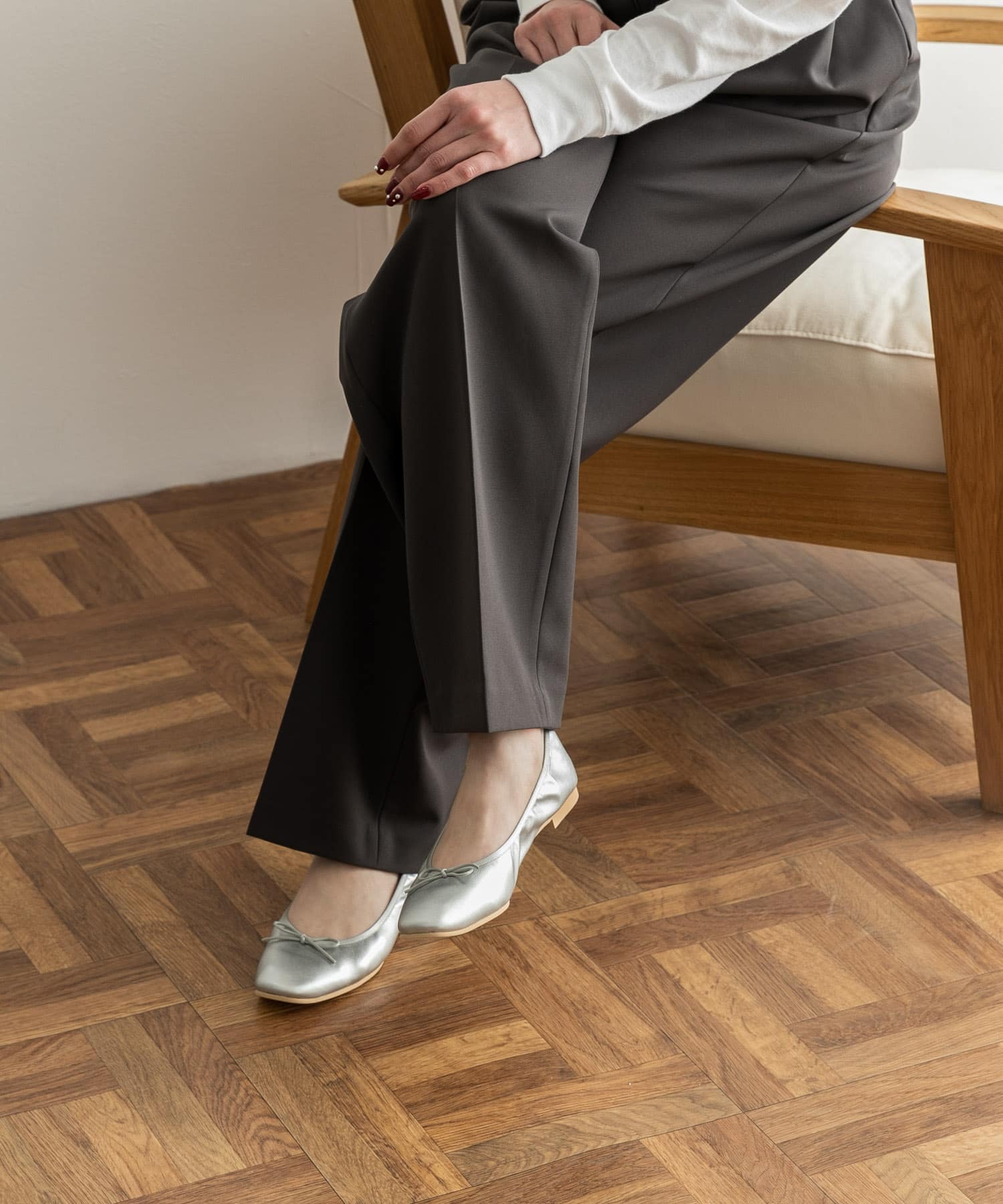 やわらかバレエシューズ SILVER 36