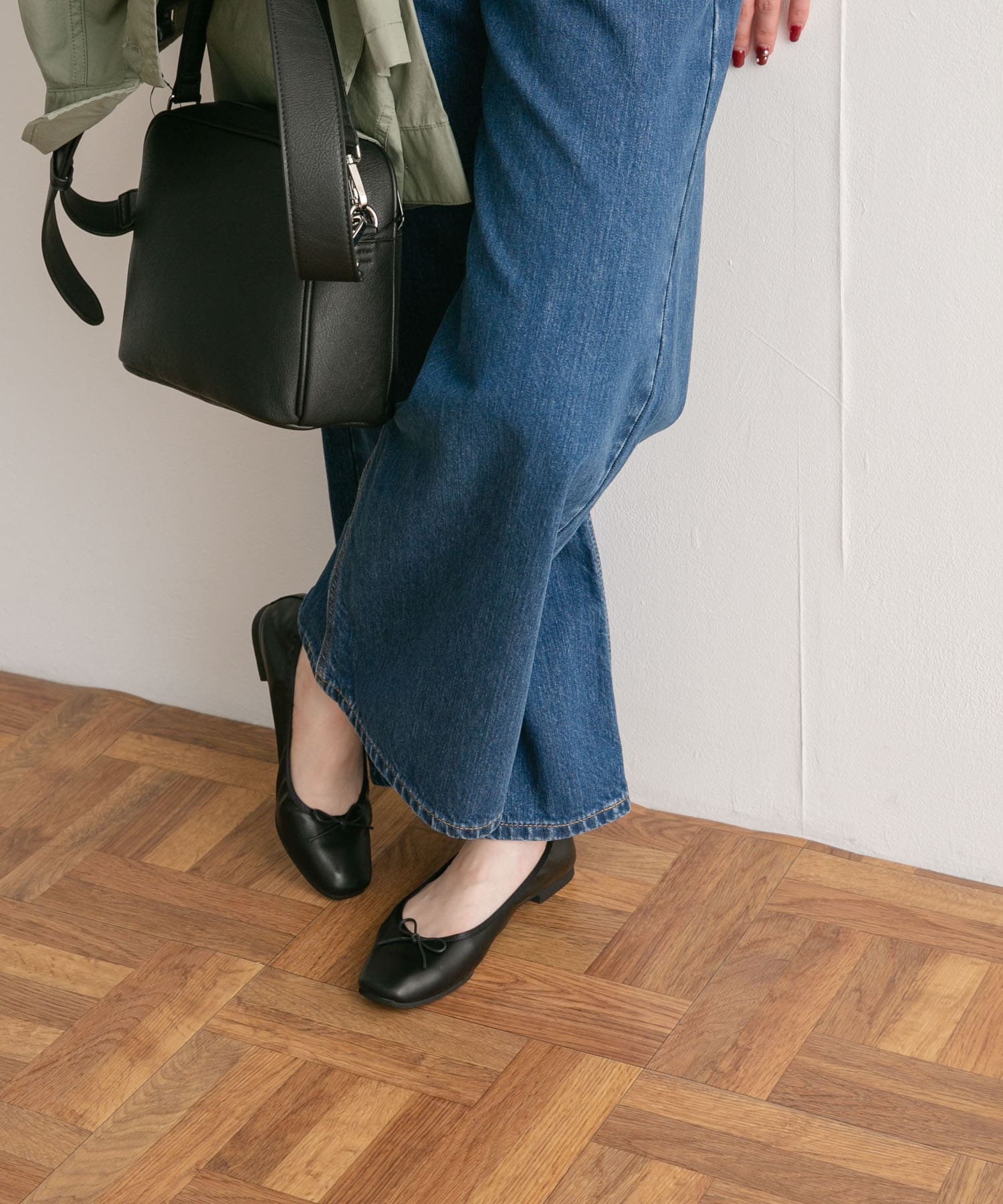 やわらかバレエシューズ BLACK 36