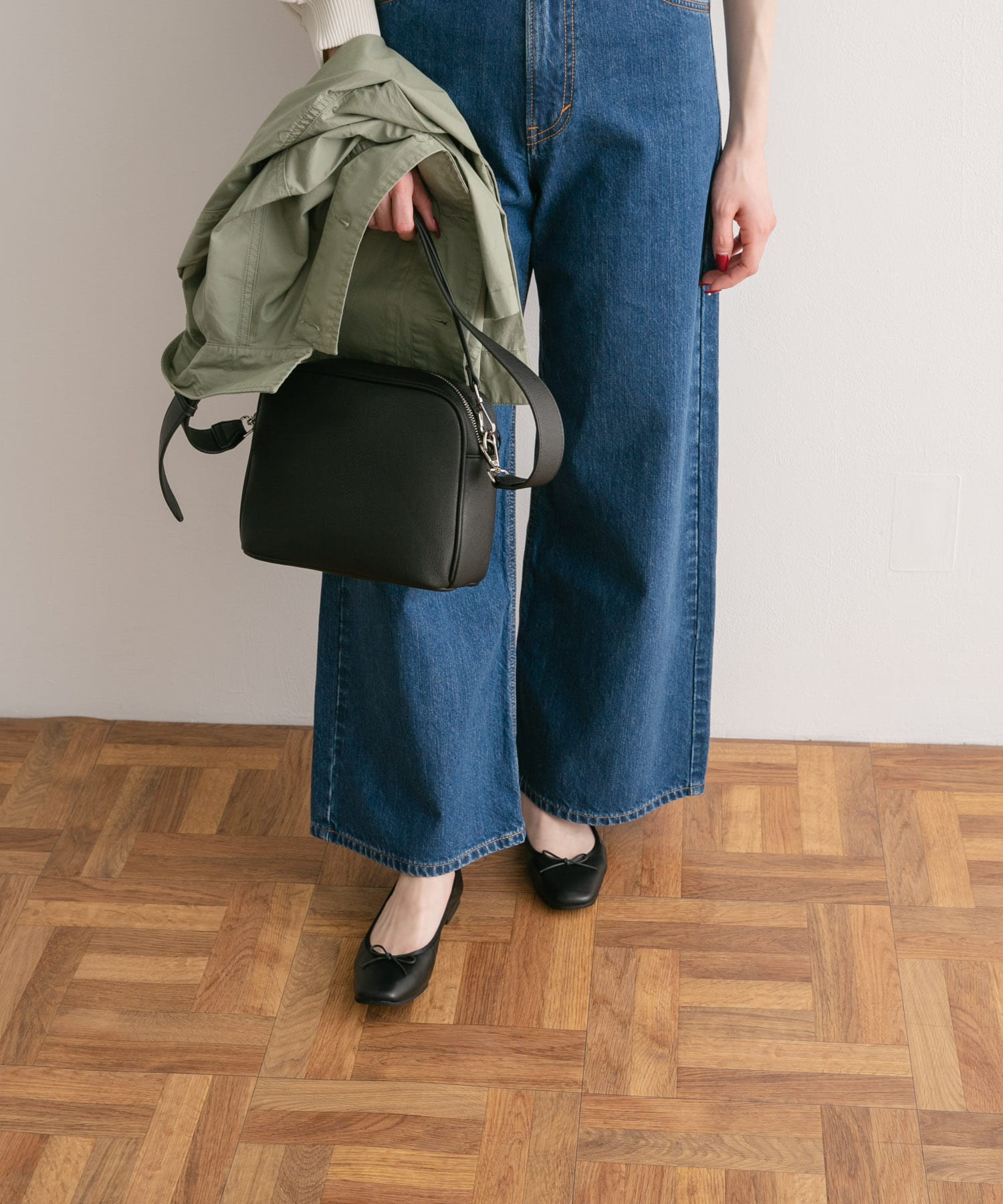 やわらかバレエシューズ BLACK 36