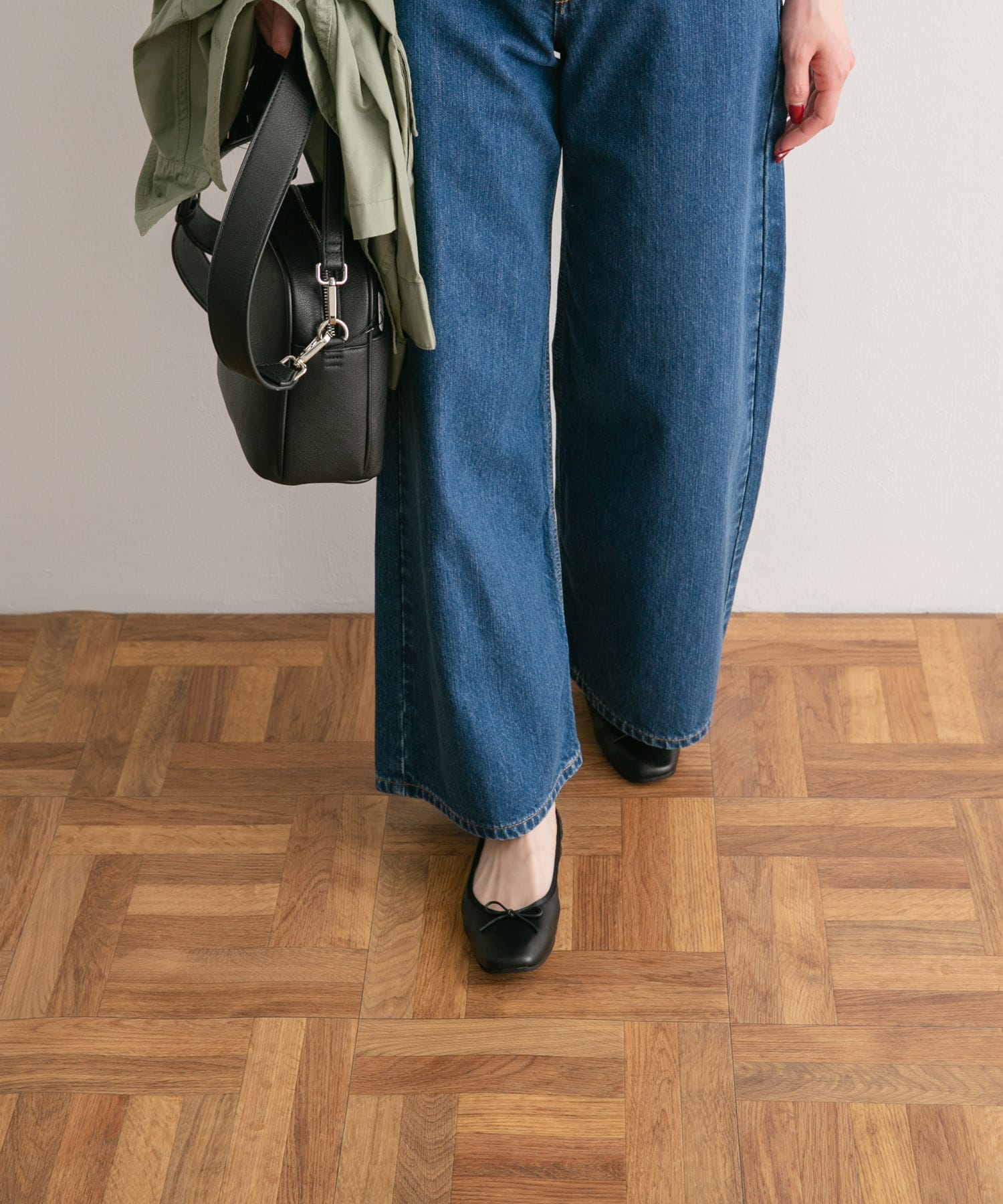 やわらかバレエシューズ BLACK 36